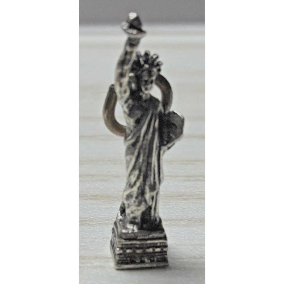Vintage 925 Sterling Silver Statue of Liberty Charm Pendant NYC Souvenir