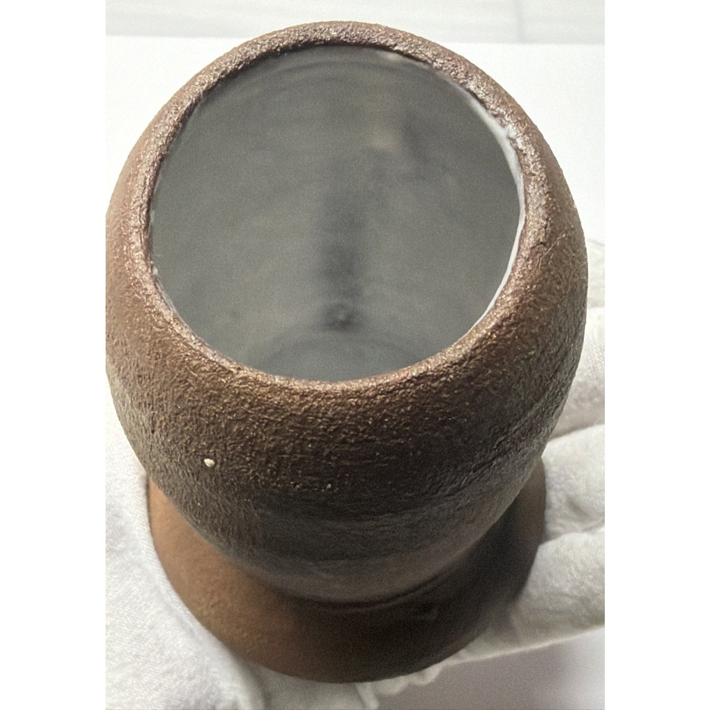 Old Japanese Bizen Pottery Earth Wood Fired Glazed Double Gourd Vase Read