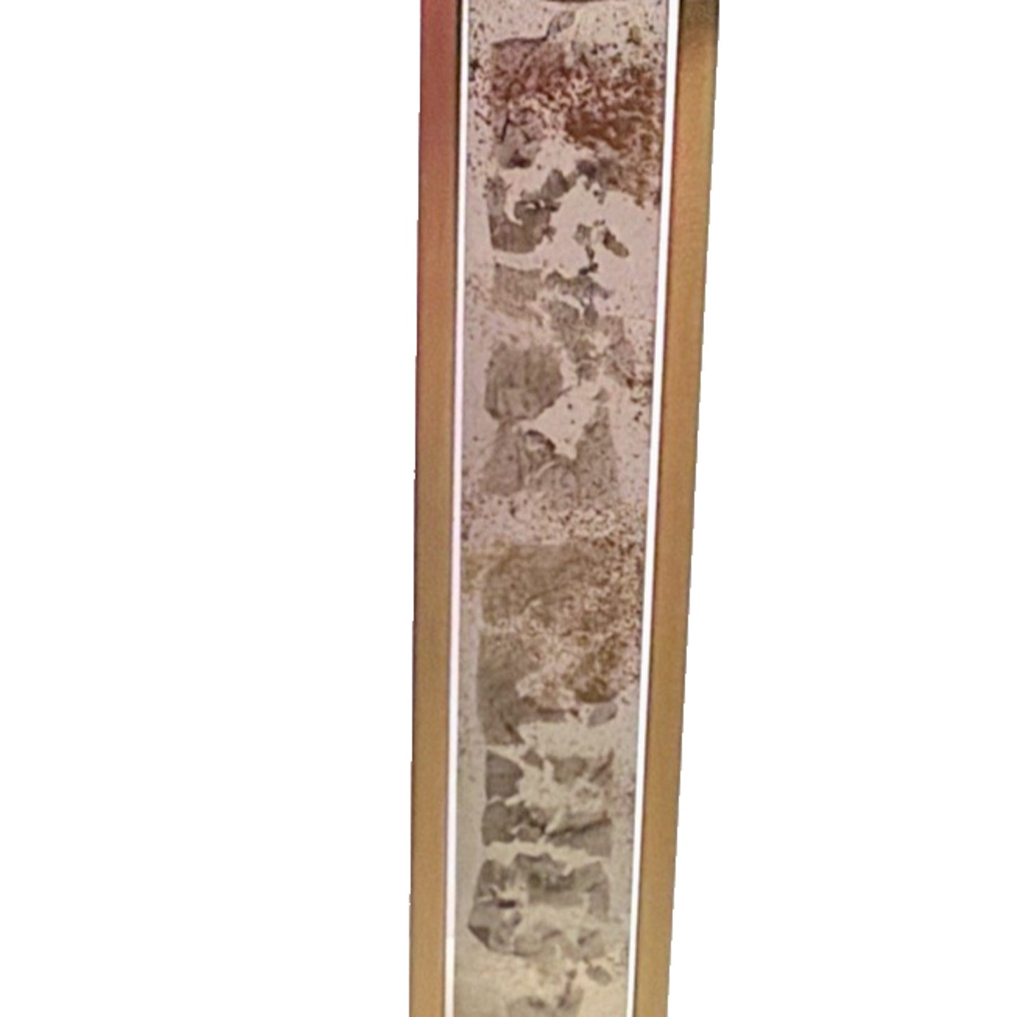 MCM Tony Evans Designs California Smoky Glass Metal Pillar Abstract Holder As Is