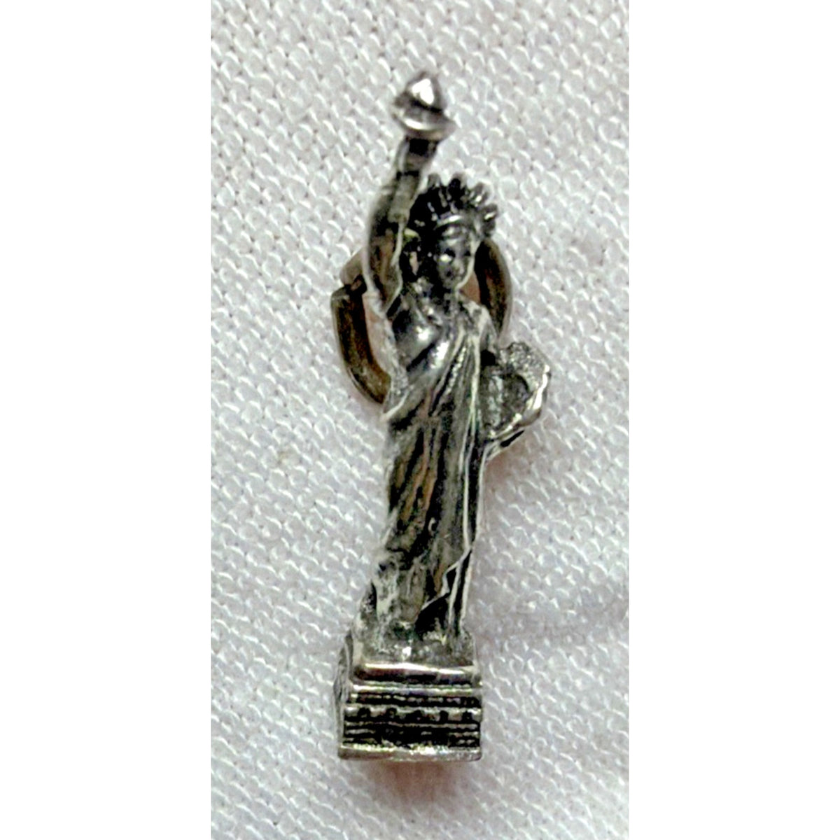 Vintage 925 Sterling Silver Statue of Liberty Charm Pendant NYC Souvenir
