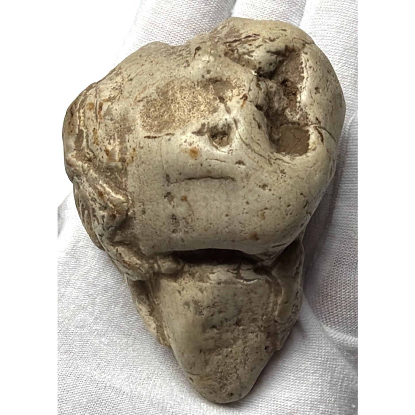 Native American Stone Effigy Portable Rock Art Rare Carved Artifact As Is Read