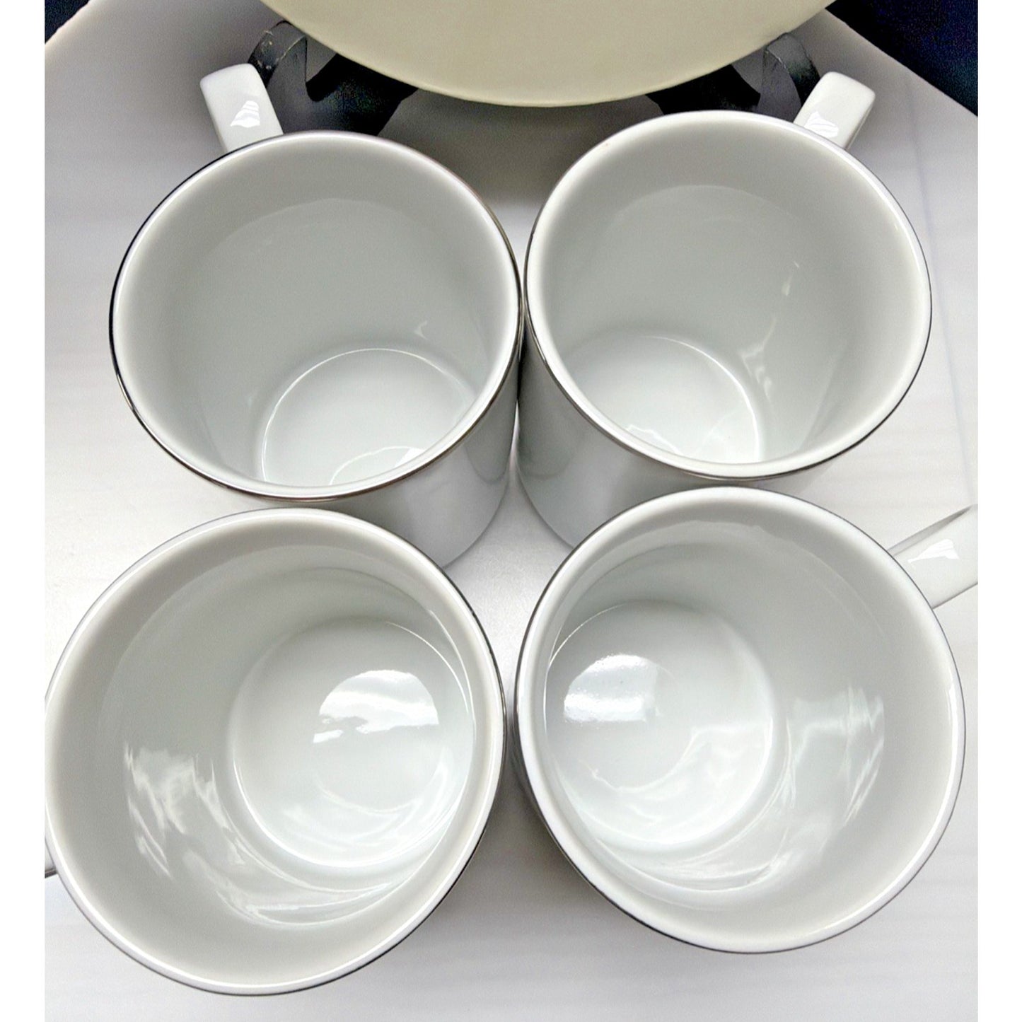 Pottery Barn Set of 4 Reindeer Mugs Box Williams Sonoma Comet Donner Blitzen Cup