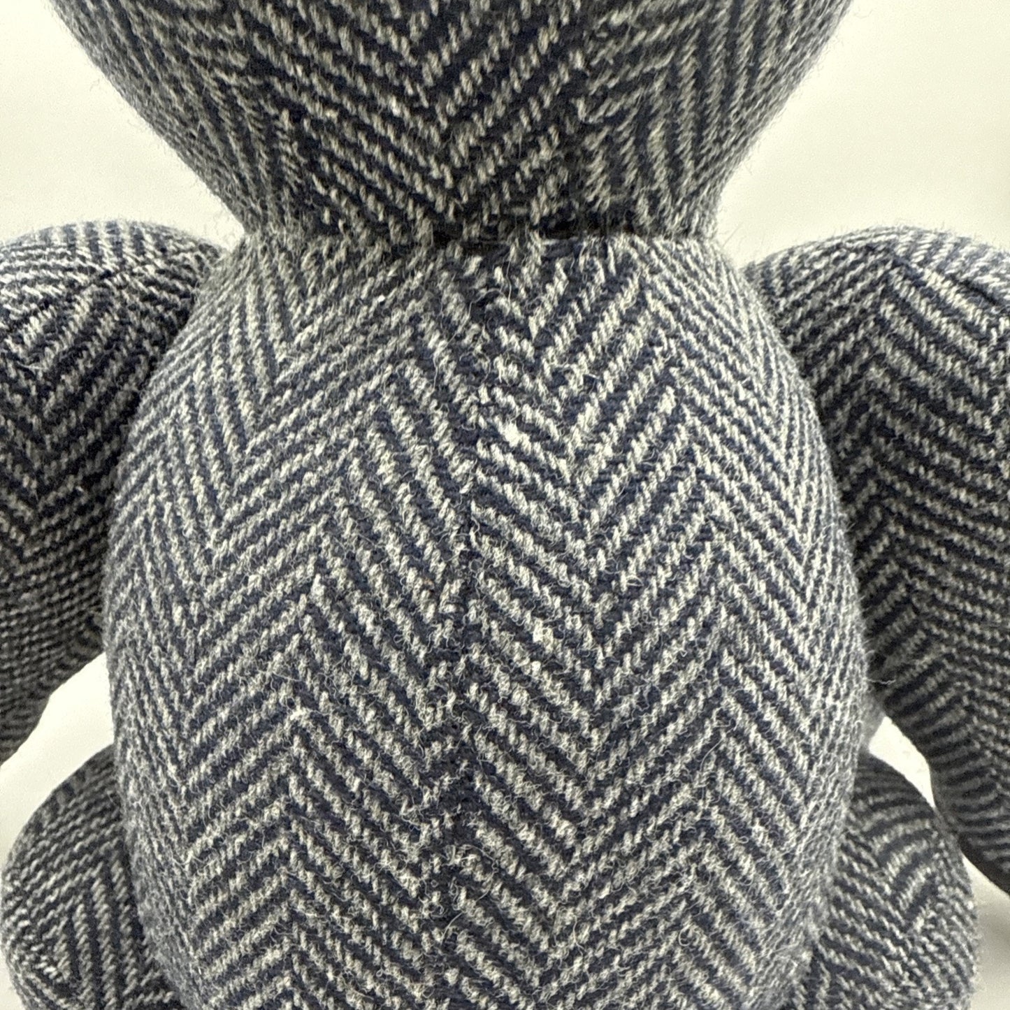 Handmade Tweed Teddy Bear Herringbone Jointed Corduroy Harris Read