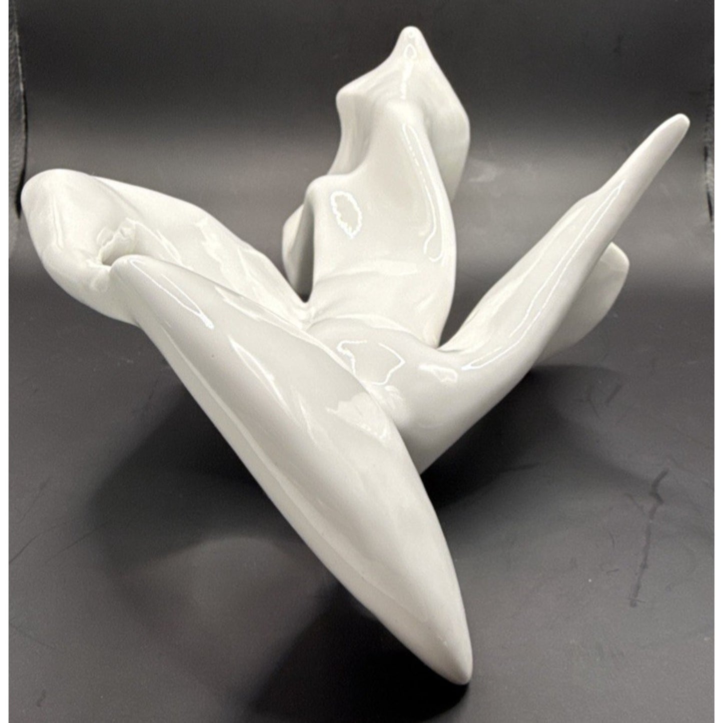 Vtg Blanc de Chine Awa Odori Dancer Sculpture Keiten Takahashi Porcelain Glazed