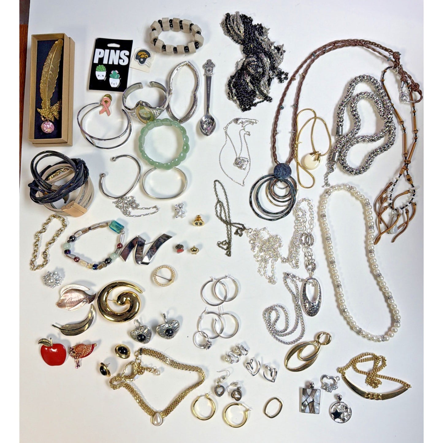 Vtg Modern Jewelry Lot Craft Art Damage Art Wearable Costume Monet As-Is 2#