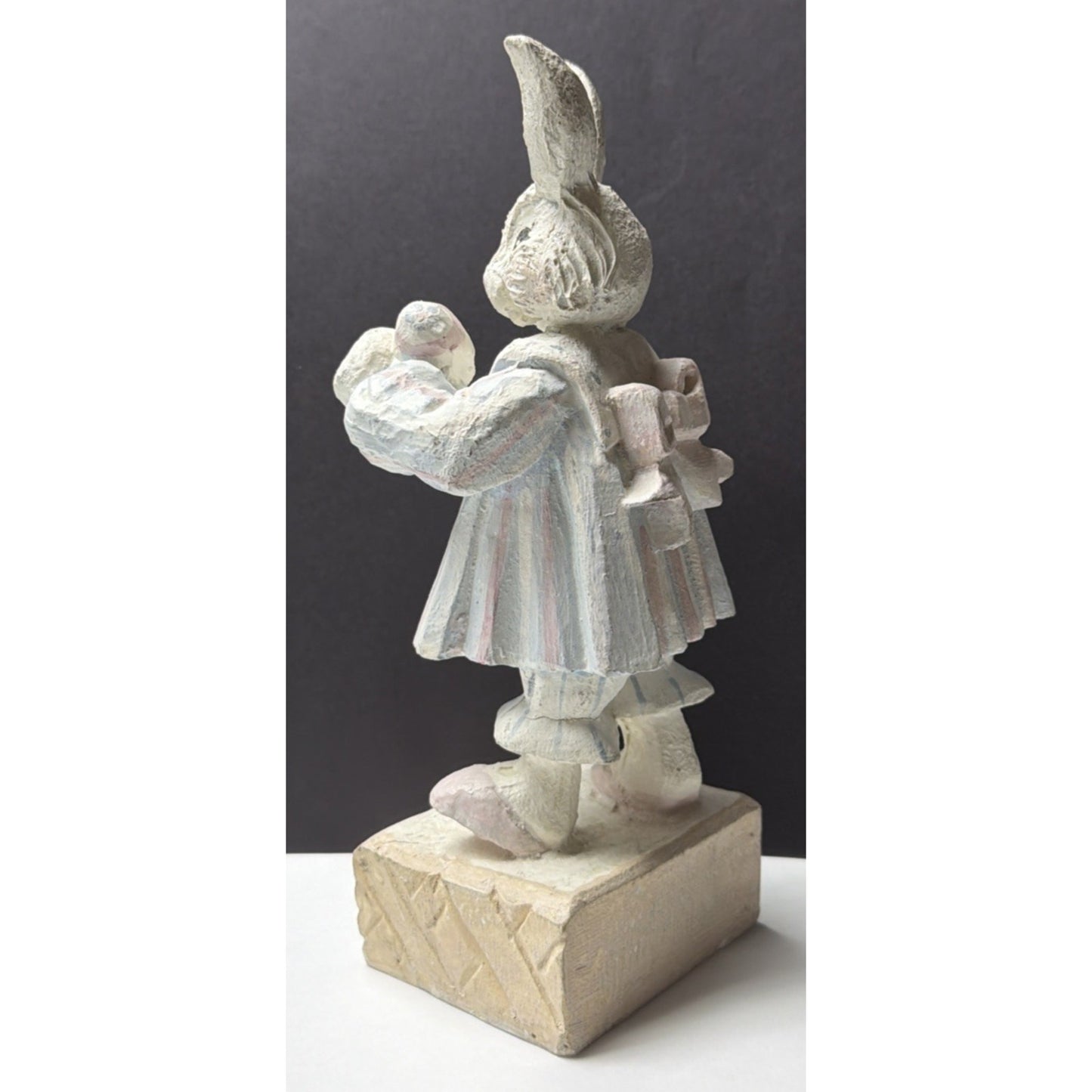 Vintage Denise Calla House of Hatten Easter Bunny Rabbit Girl Dress Egg Folk Art