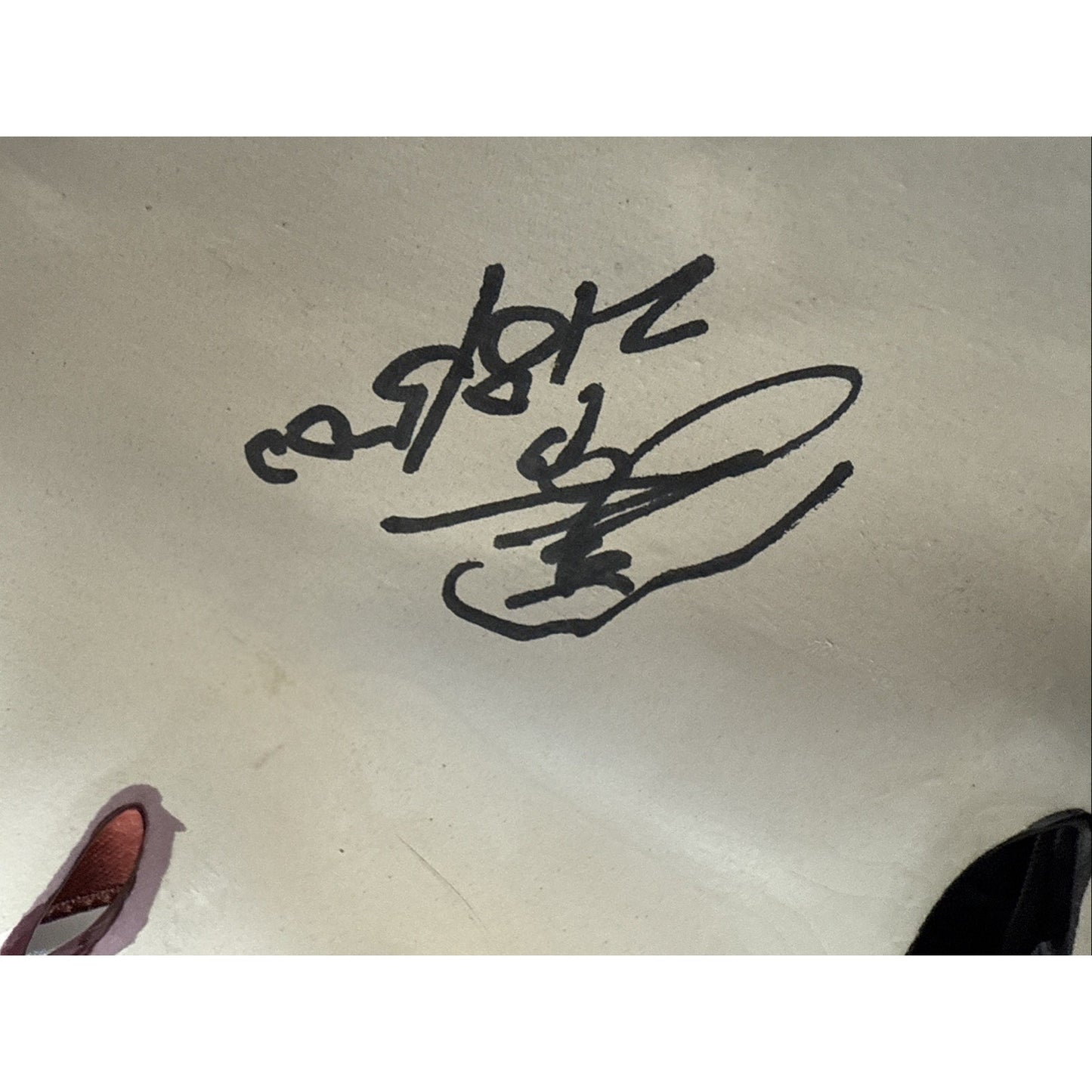 Unique Creations Ceramic Glazed Mask Feathers Pearl Signed Sticker 318/500 As-Is