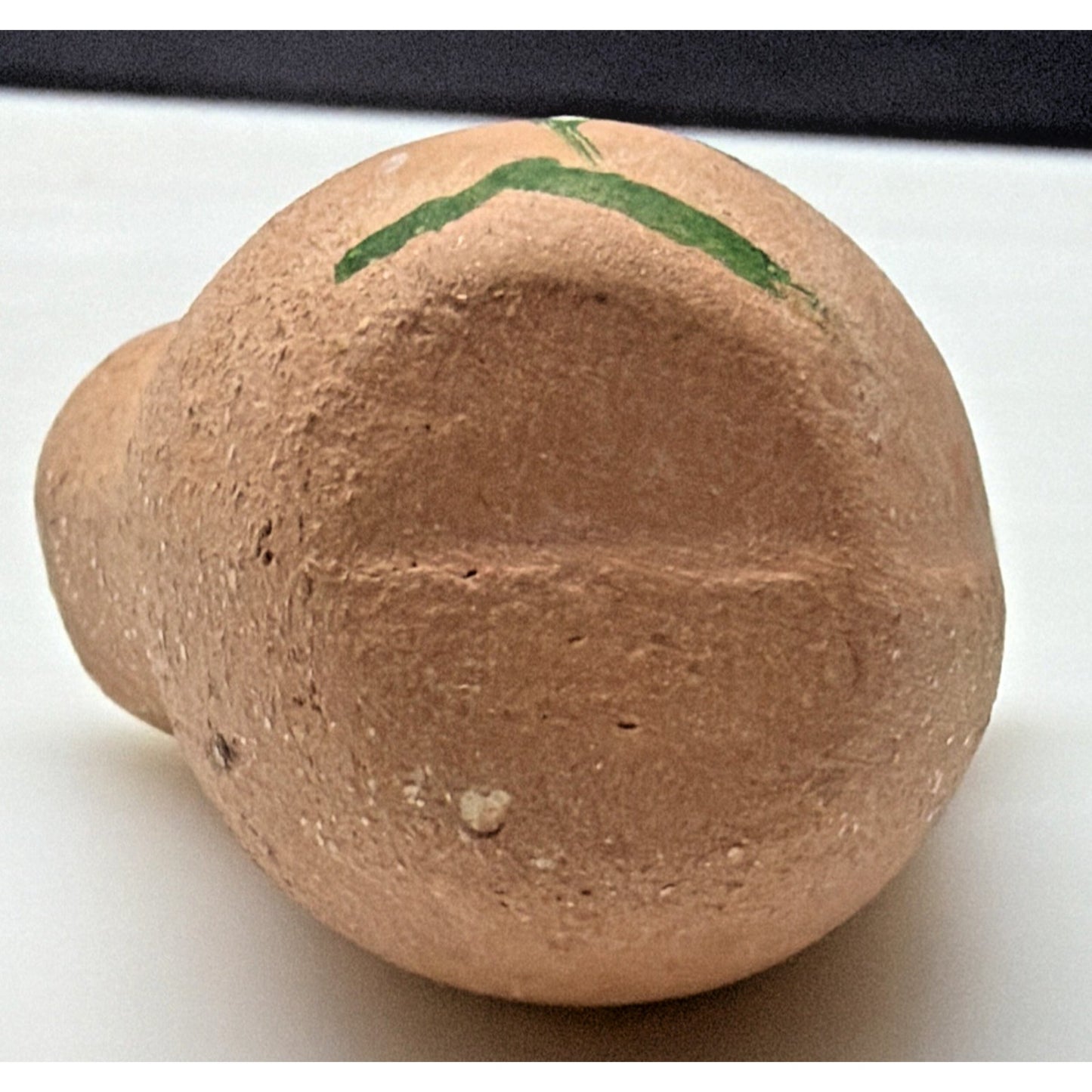 Vintage Micaceous Clay Pottery Mini Wedding Vase Hand Painted