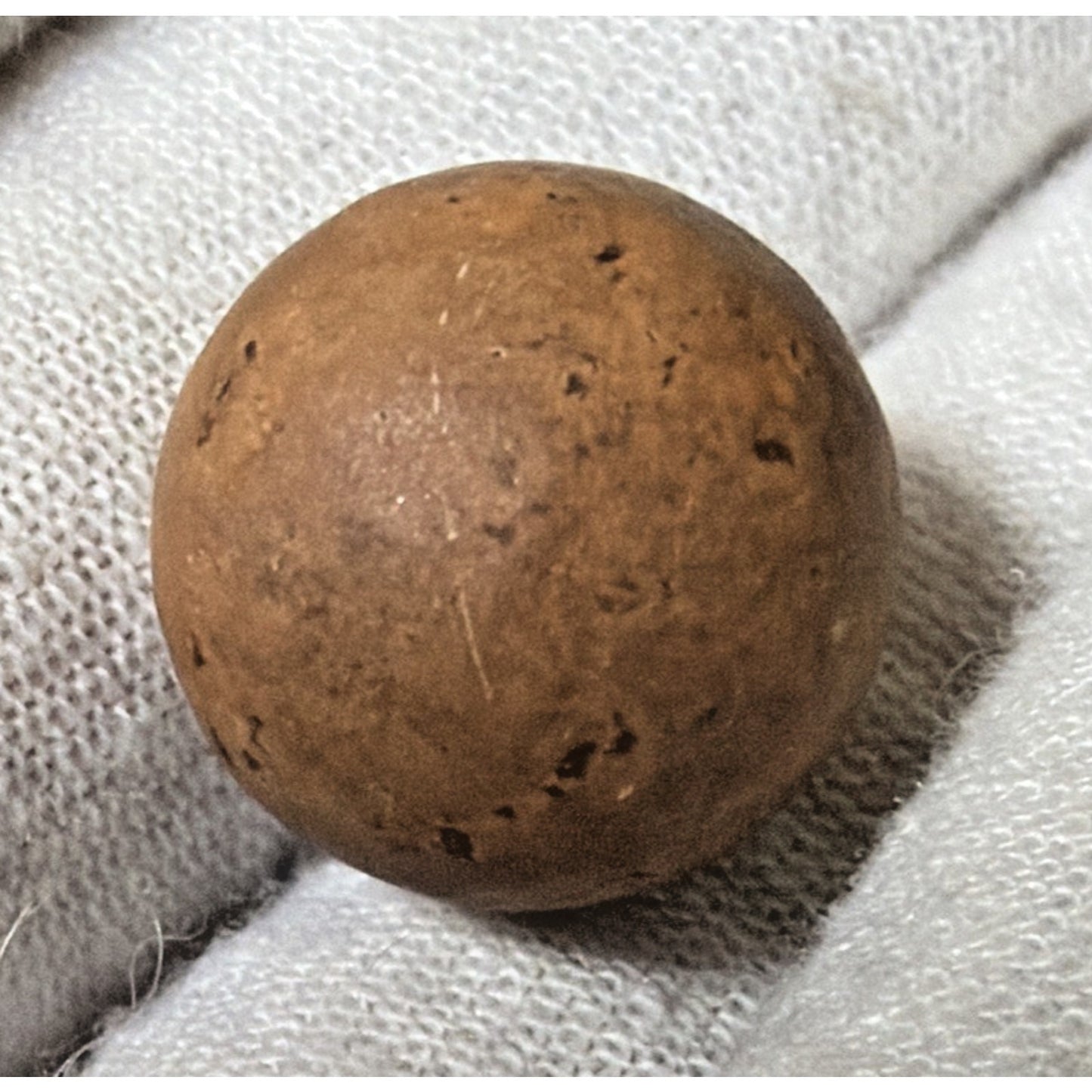 Antique Lot of 4 Clay Marbles As Is Yellow Brown Red
