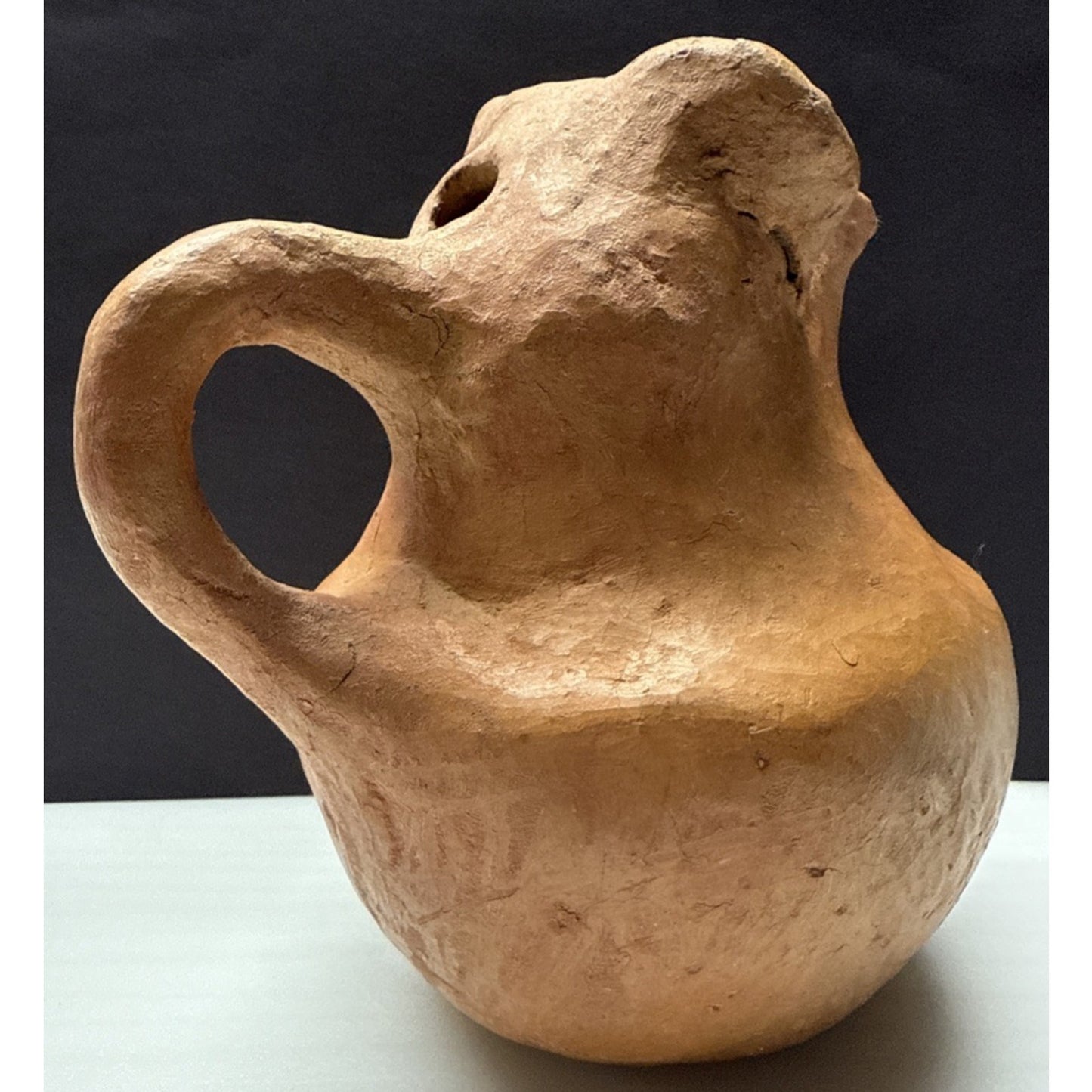 Columbian Zoomorphic Effigy Jar Clay Pitcher Jug As Is