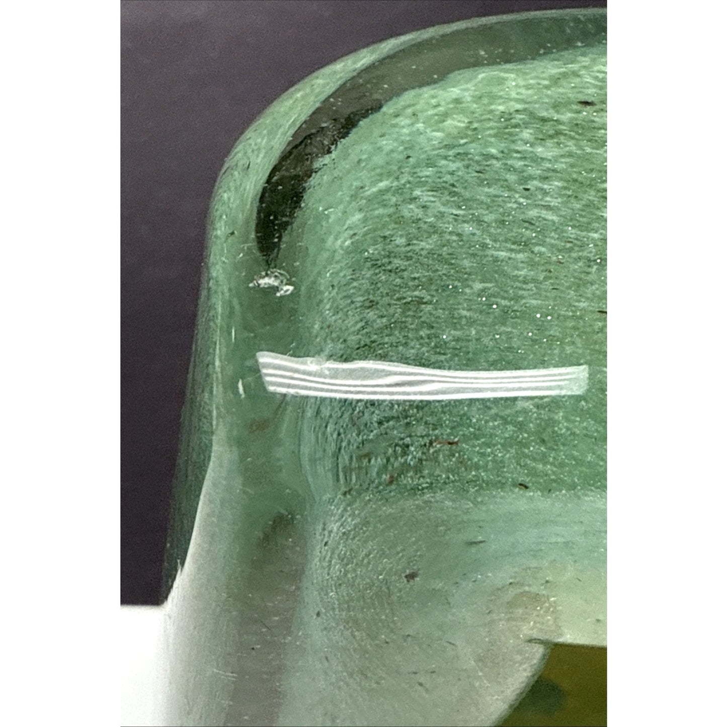 MCM Barovier Toso Eugenio or Aborigeni Art Glass Square Bowl Ashtray Gold Jade