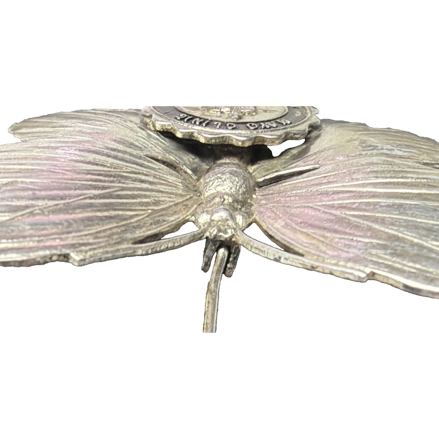 Vintage Sterling Silver Butterfly Brooch Pin Mayo Clinic Rochester MN Pat Pend