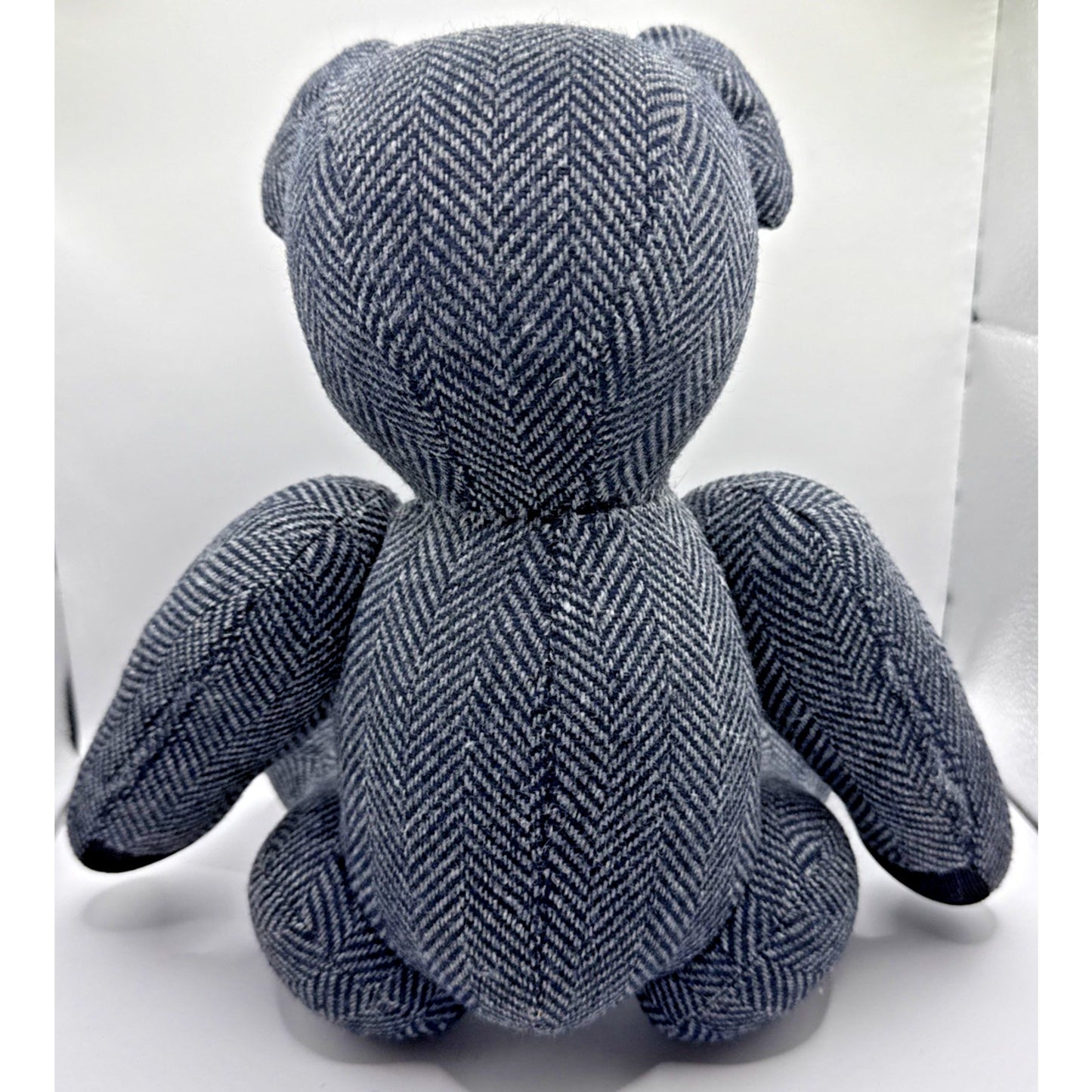 Handmade Tweed Teddy Bear Herringbone Jointed Corduroy Harris Read