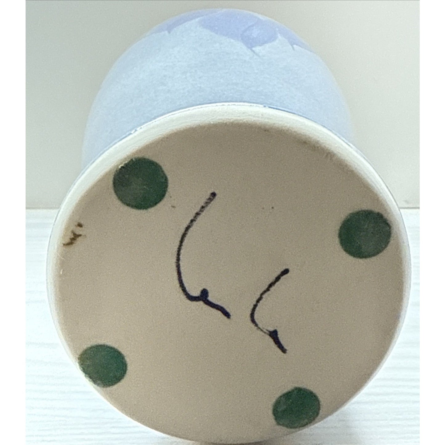 Vintage Leila Lei La Studio Art Pottery Nouveau Style Hand Painted Vase Floral