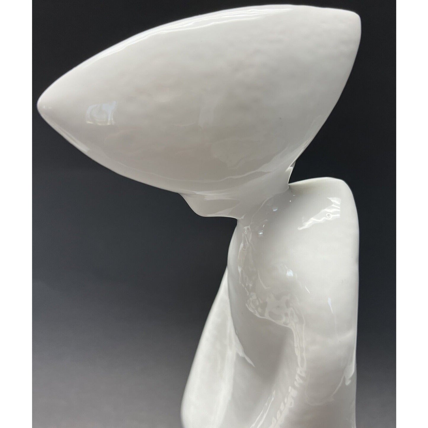 Vtg Blanc de Chine Awa Odori Dancer Sculpture Keiten Takahashi Porcelain Glazed