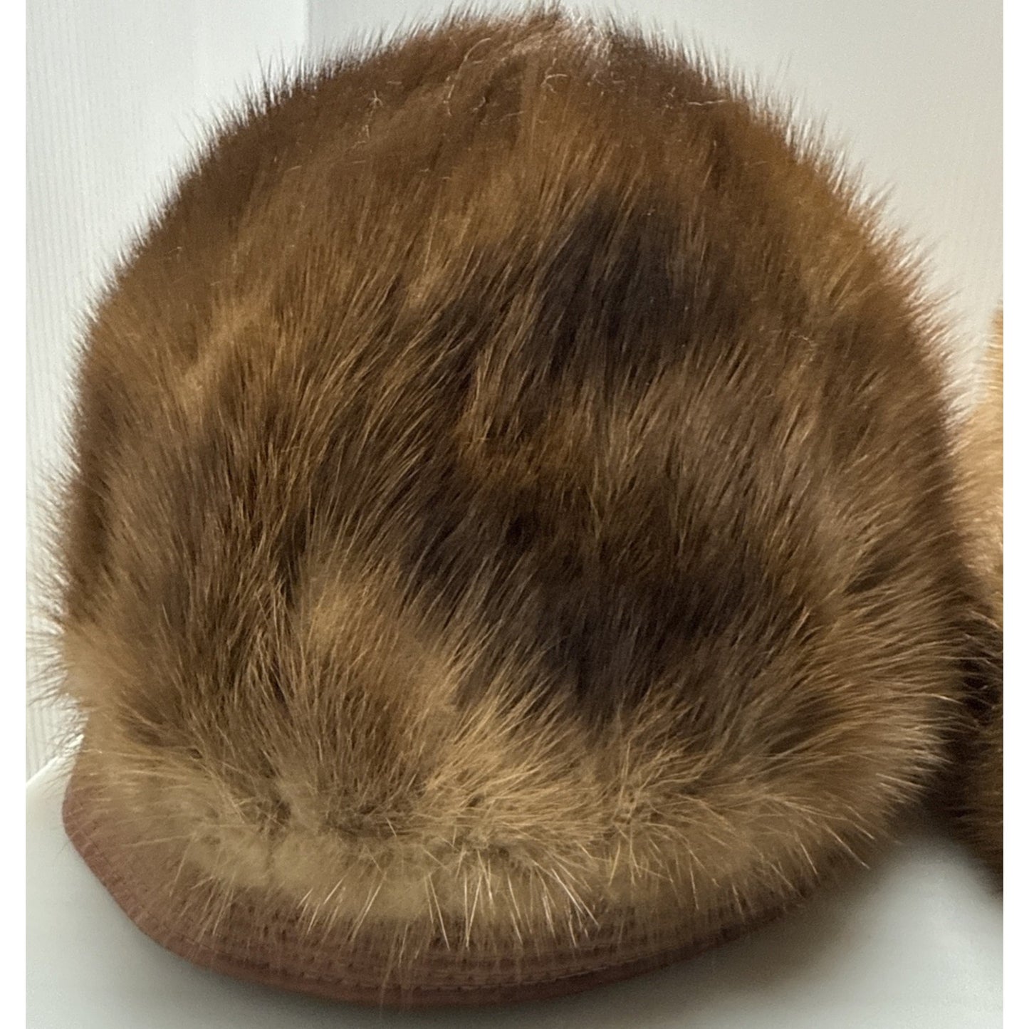Lot of 2 Fur Hats Precious Furs Marche Brentshire Brown Pillbox As-Is