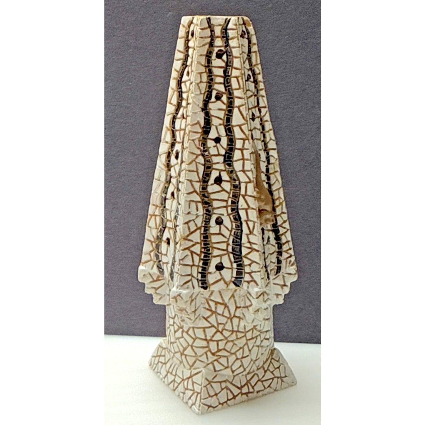 Gaudi Barcino Chimney Palau Rooftop Candle Holder Sculpture Lizard Mosaic