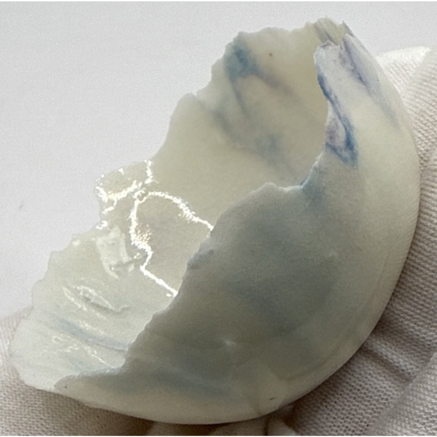 Peter Clark Pottery Fairy Dish Bowl New Zealand Porcelain Rough Edge As-Is