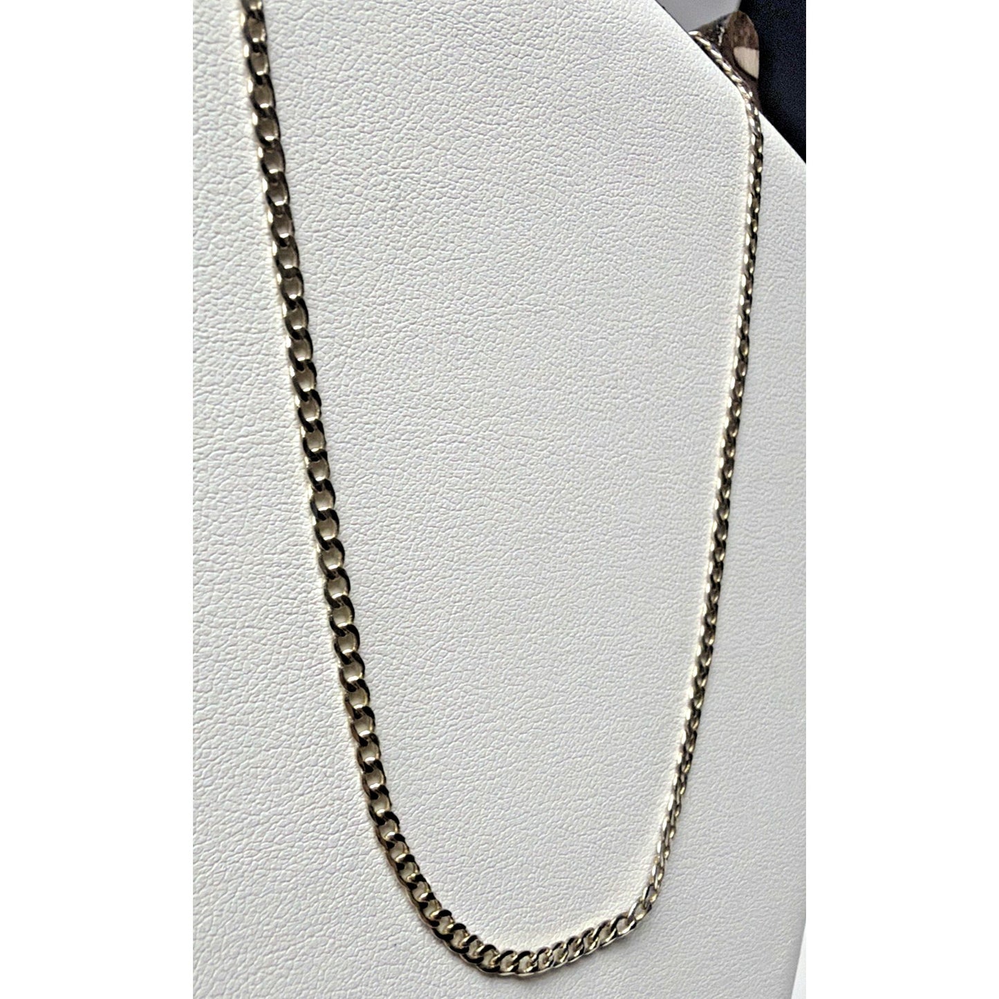 Vintage Sterling Silver 925 Cuban Chain Link Necklace 22 in 3.88 gram