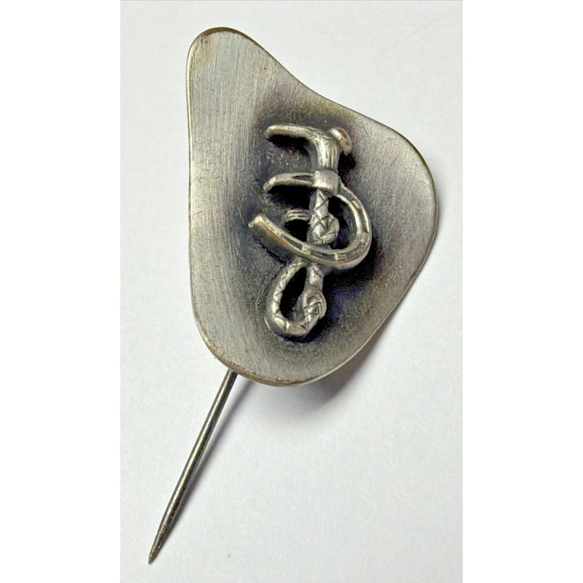 Modernist Healing Hope Horseshoe Snake Recovery Lapel Pin Tie Tack
