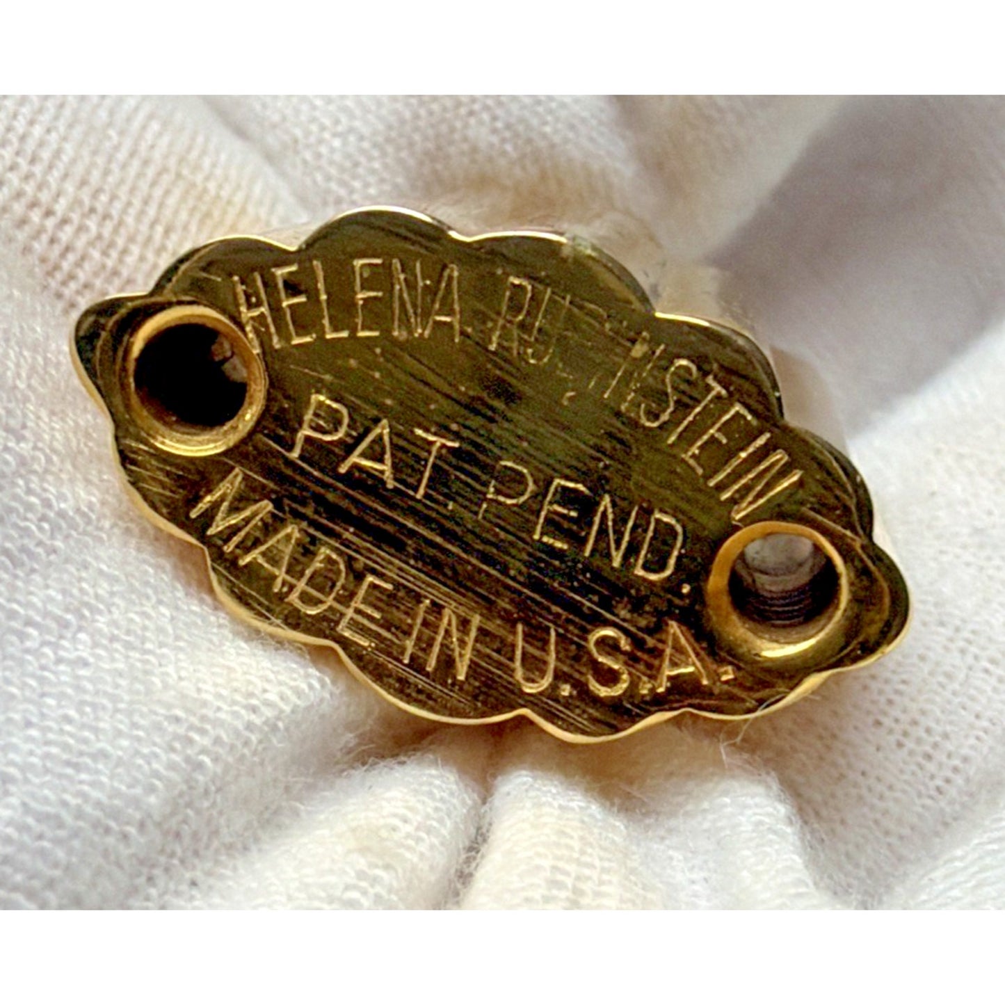 Helena Rubinstein Command Performance Gold Perfume Bottle Charm Bracelet As Is