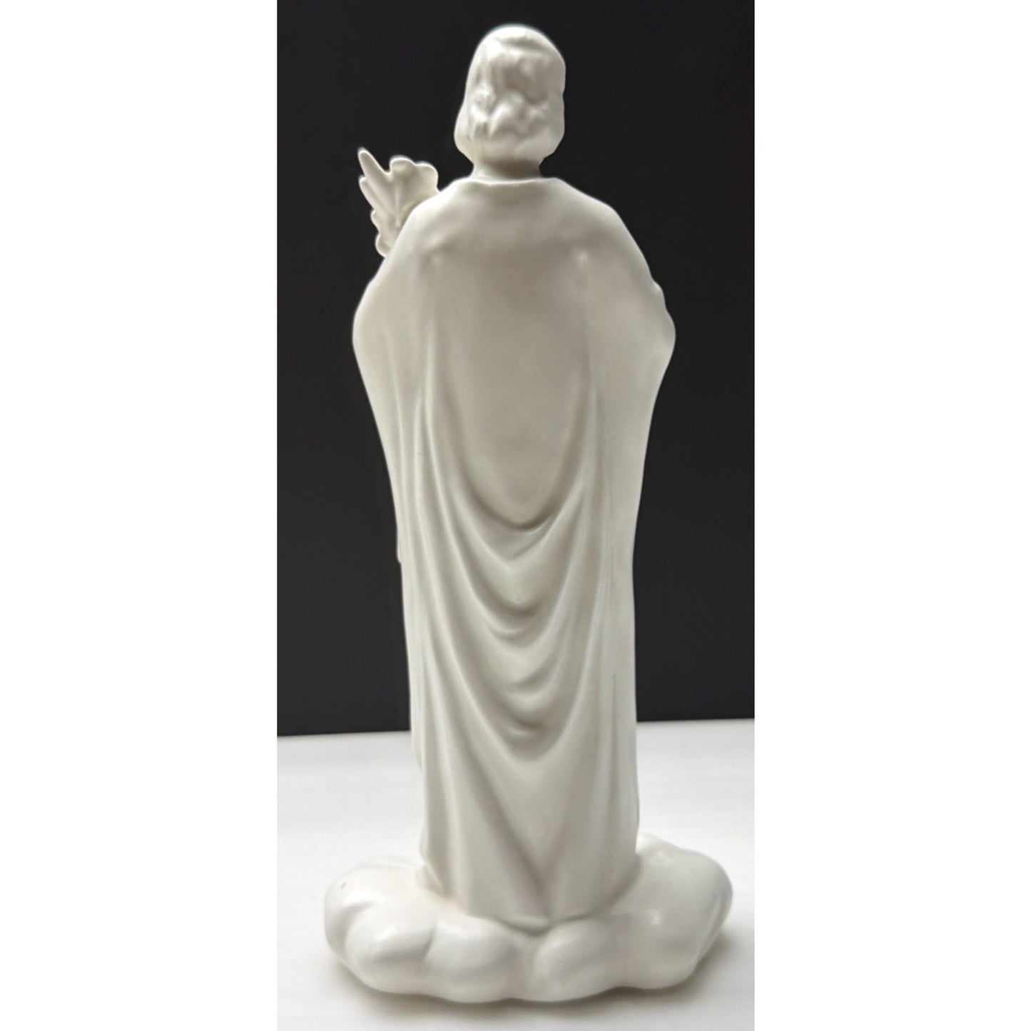 Vintage Enesco Imports Japan White Porcelain St Joseph Statue Religious As Is