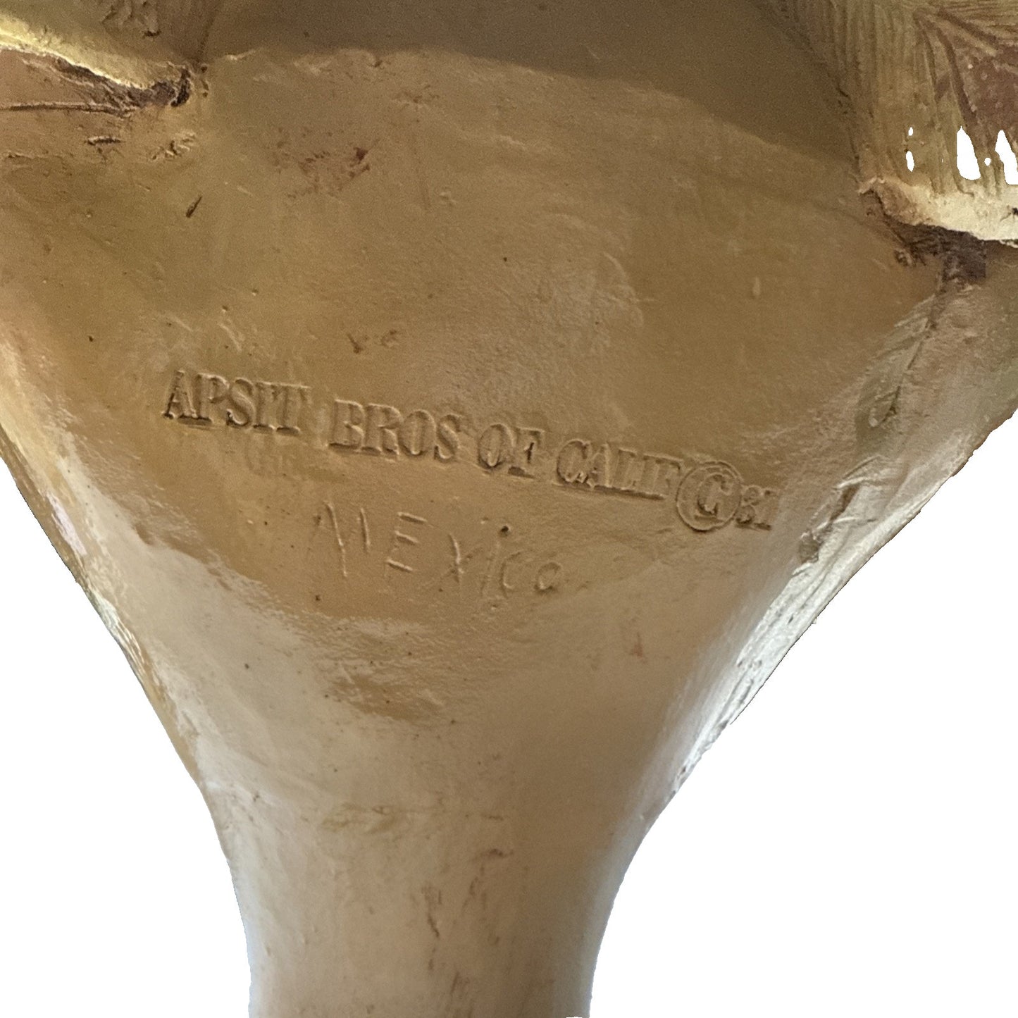 Vintage Apsit Bros of California Native American Indian Chief Bust Large As Is