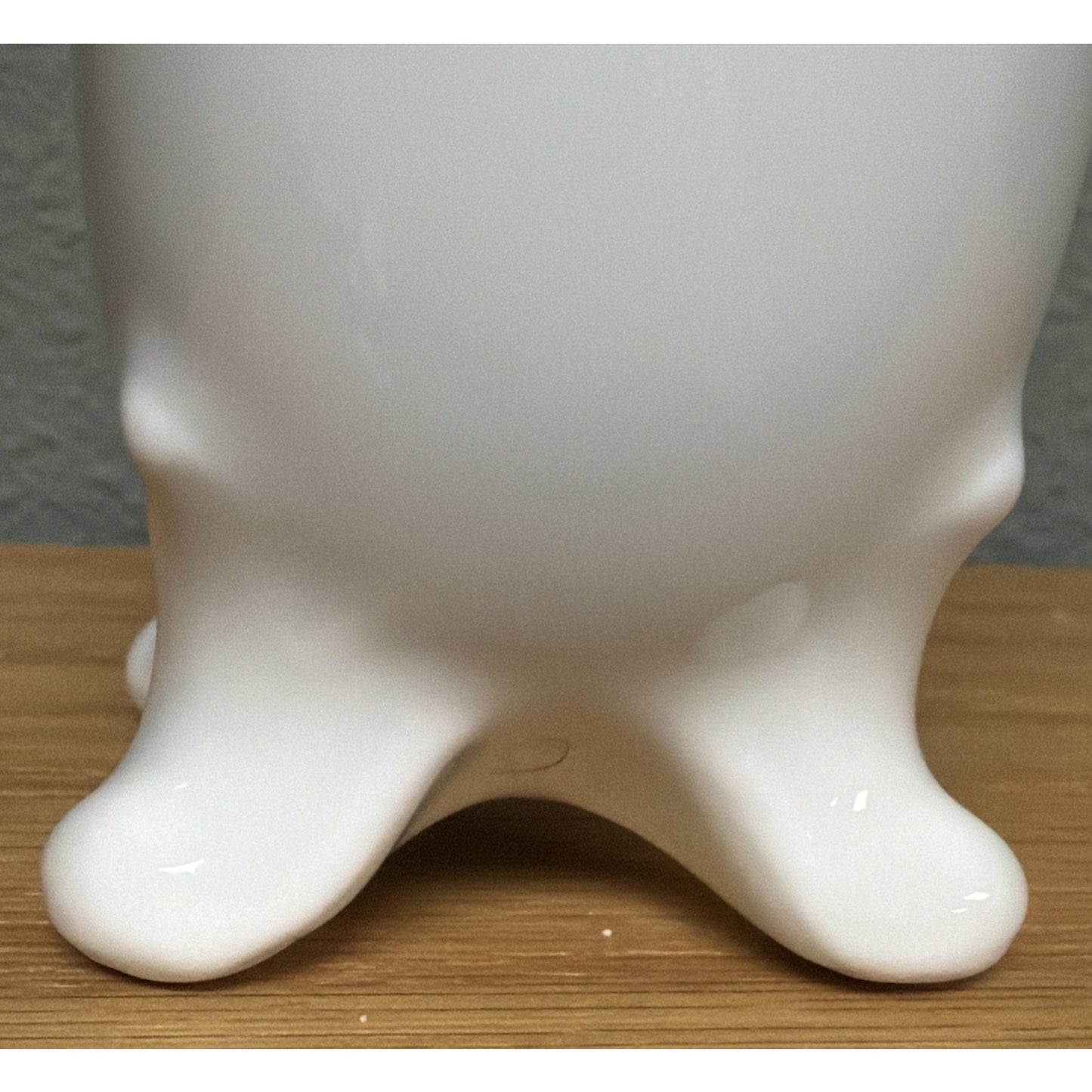 Vintage PM Bavaria Germany White Porcelain Vase Spooner Embossed Scalloped