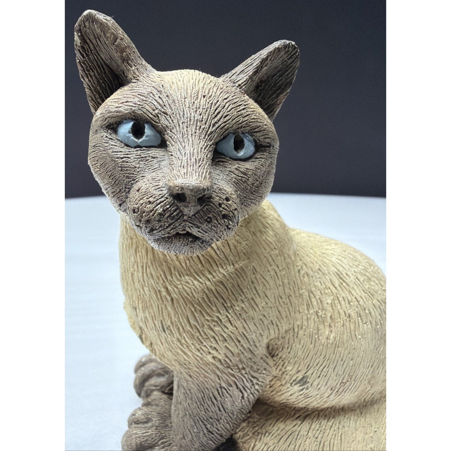 Vintage Siamese Cat Sculpture Figure Martha Carey Marty