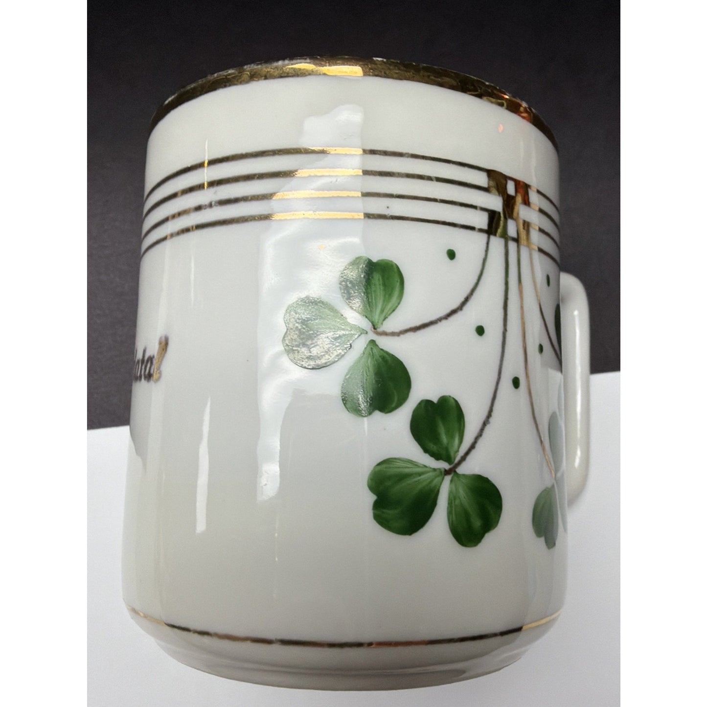 Haindorf JKS Porcelain Mug Hand Painted Souvenir Mariatal Kratzer Sohne Clover