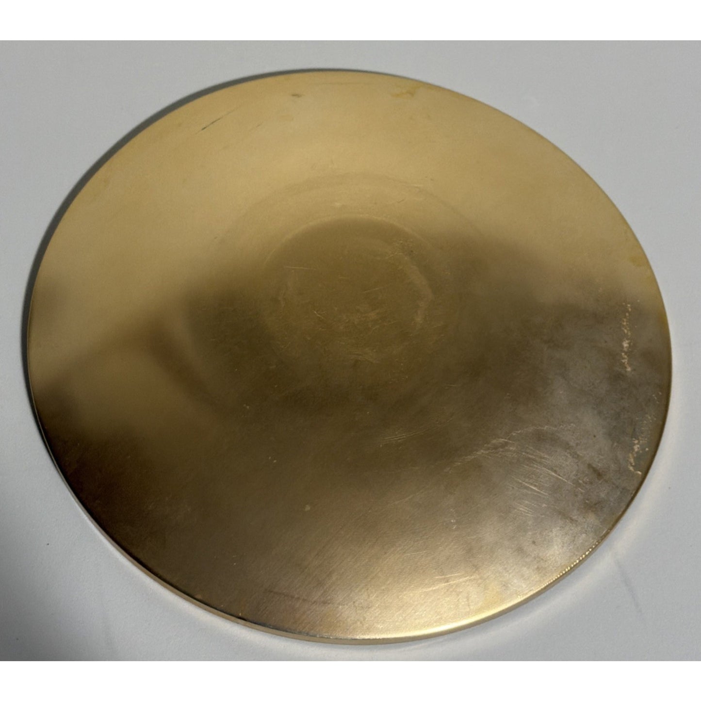 MCM Mosaic Tile Plate Abstract Blue Brown Gold Ceramic Metal