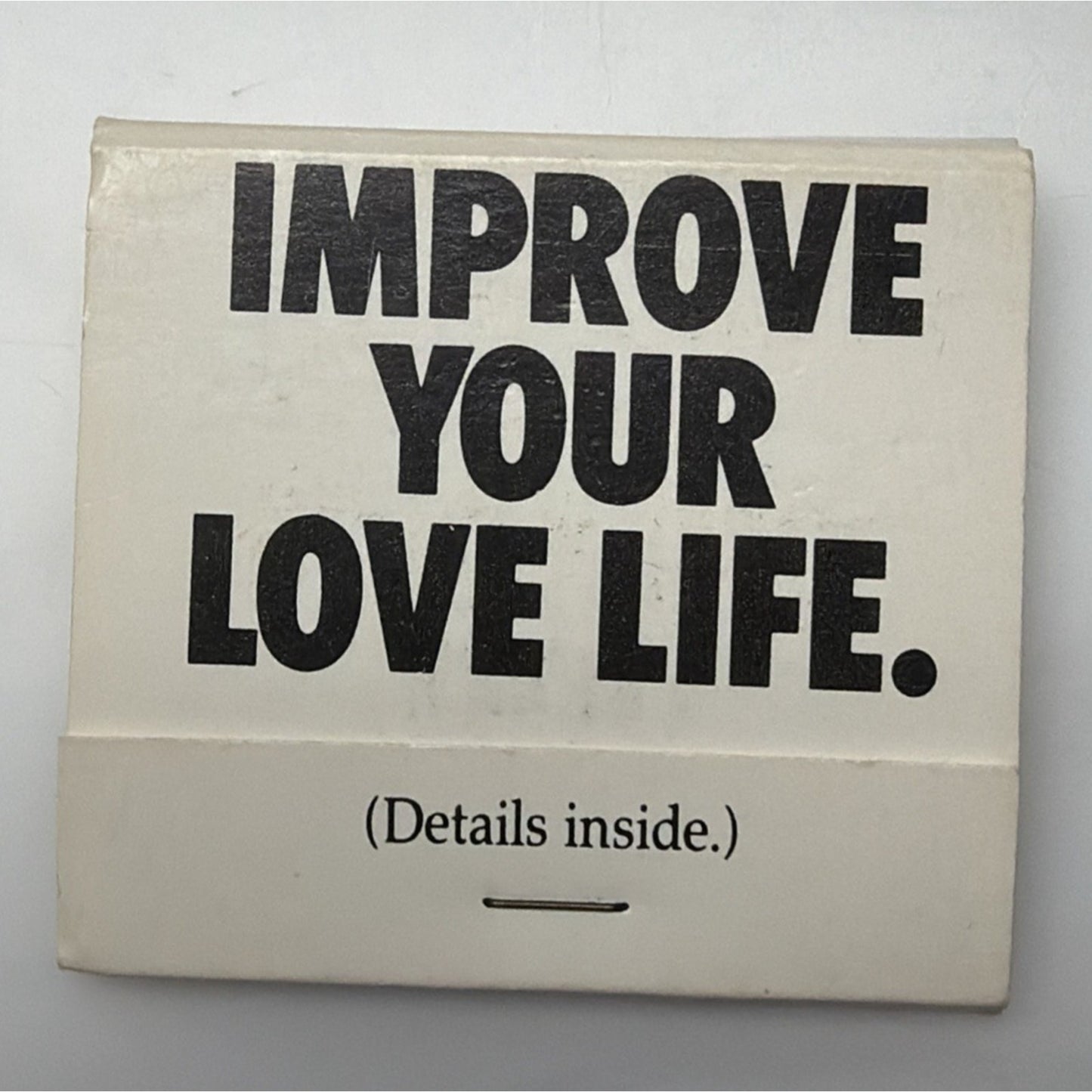 Vintage American Cancer Society Matchbook Improve Your Love Life Full