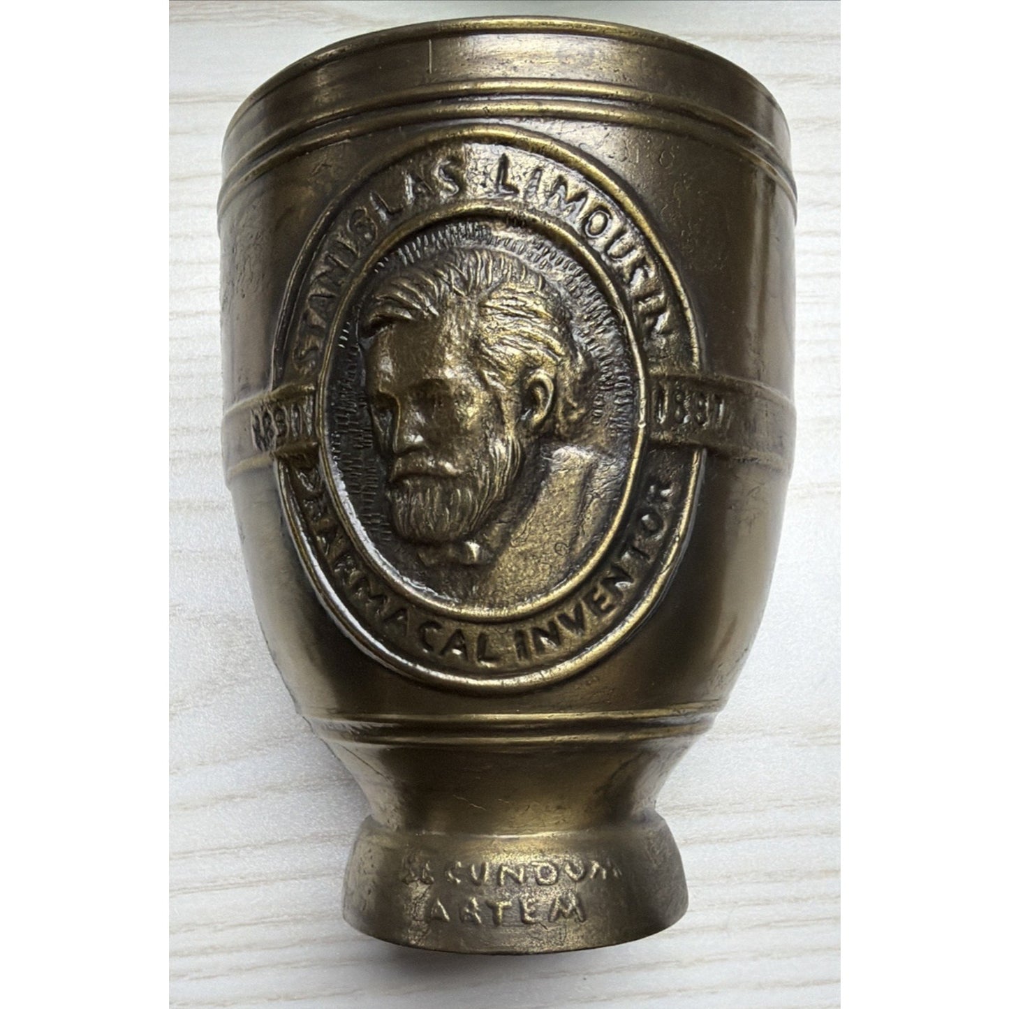 Vintage Schering Stanislas Limousin 22nd Collection Pestle Mortar Pharmacal Inve