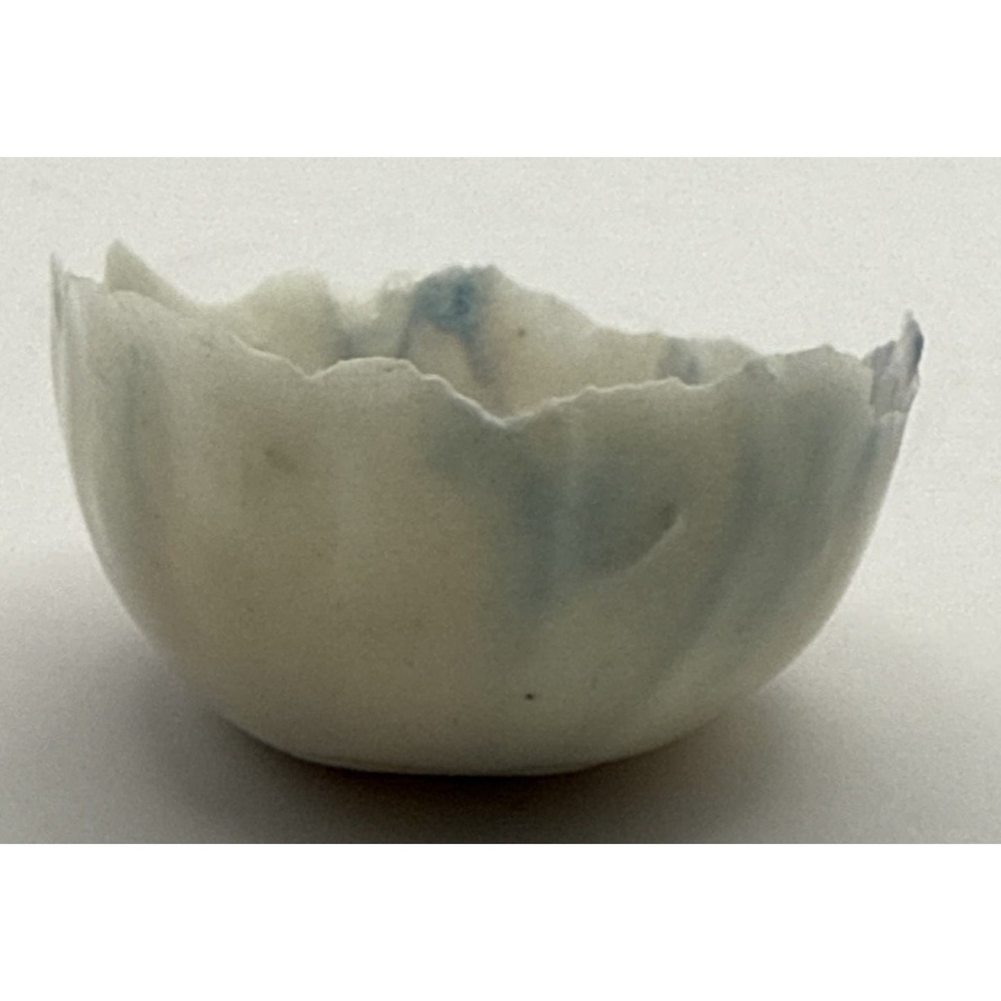 Peter Clark Pottery Fairy Dish Bowl New Zealand Porcelain Rough Edge As-Is