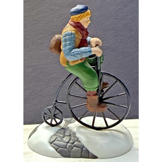 Vintage Dept 56 New England Village Series Pennyfarthing Pedaling No Box