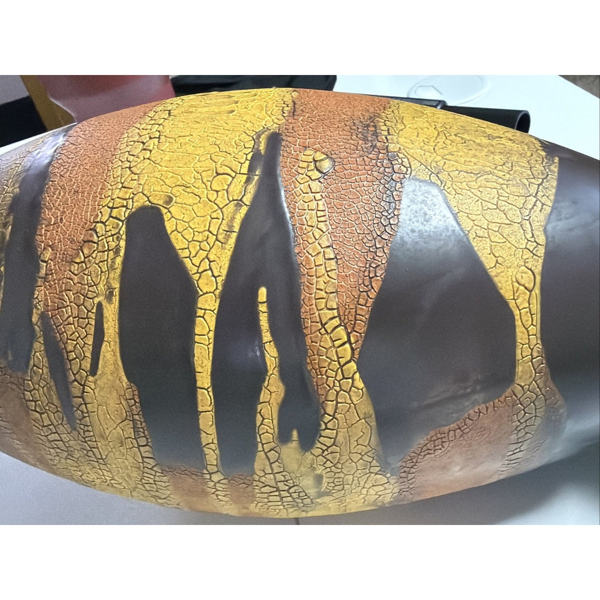 MCM Royal Haeger Art Pottery Craftsman Earth Wrap Glaze Large Vase Craftsman