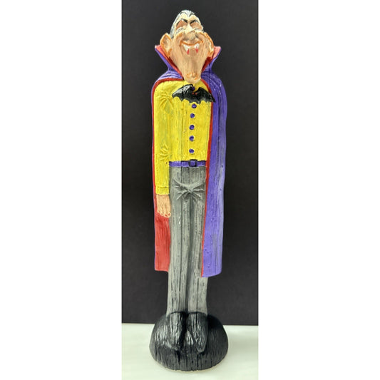 Vintage Nowells Inc Ceramic Mold Halloween Dracula Figurine Hand Painted As Is