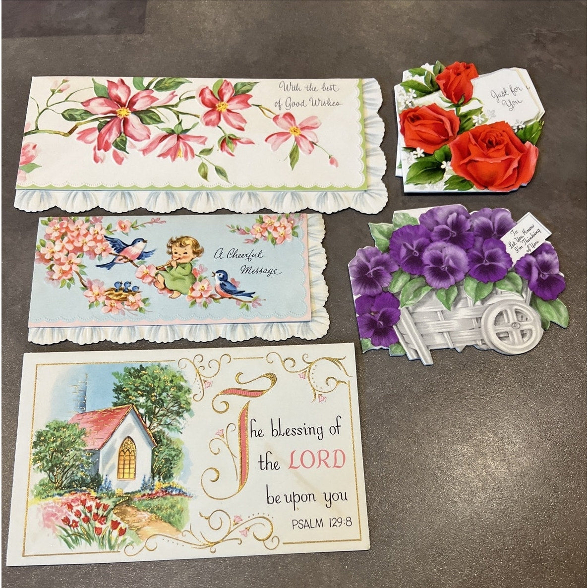 MCM Lot of 17 Assorted Cards Hallmark Quaint Shop Coronation Gibson Boxes As Is
