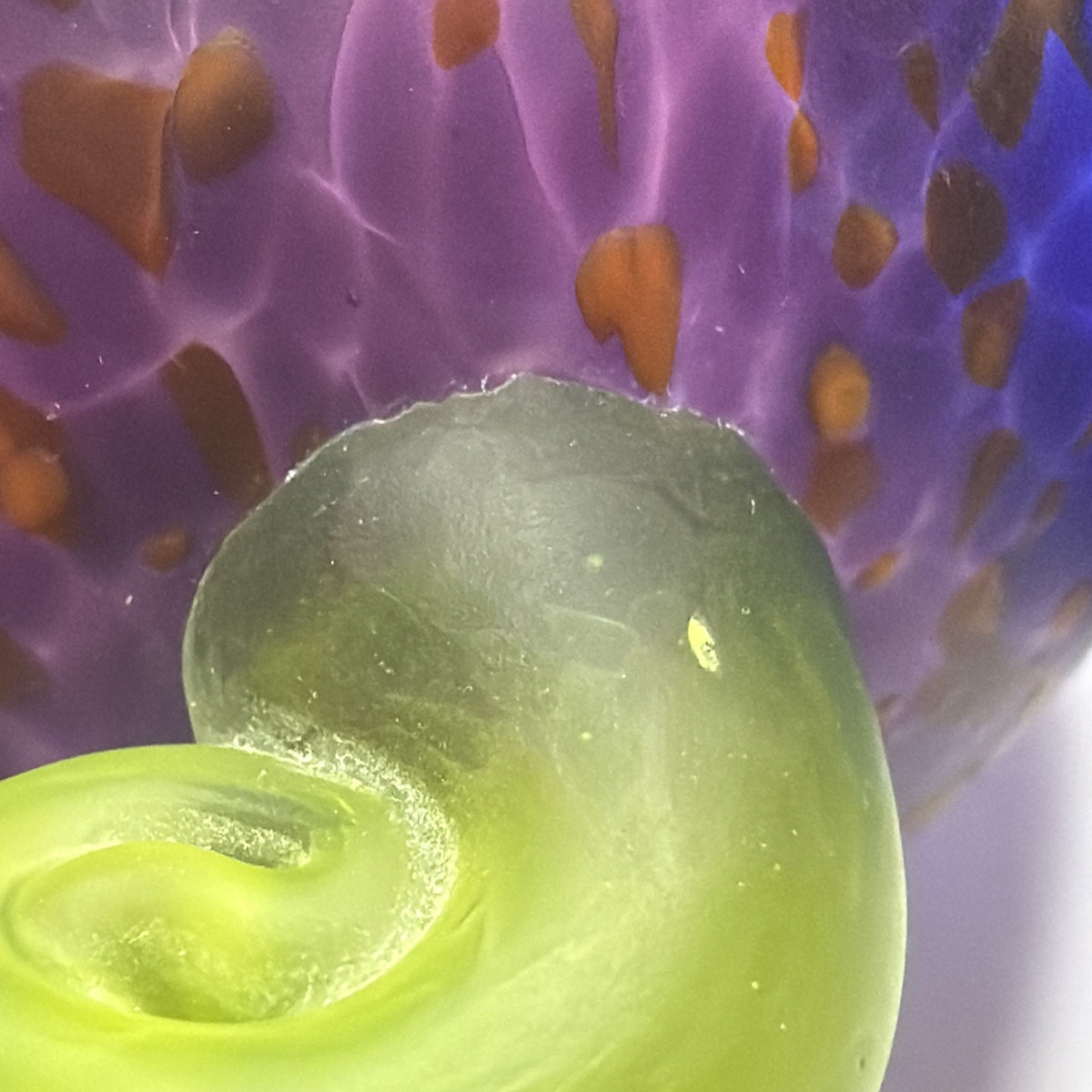 Vintage Signed Glasstudio Studio Line Borowski Bird Kiwi Art Glass Paperweight