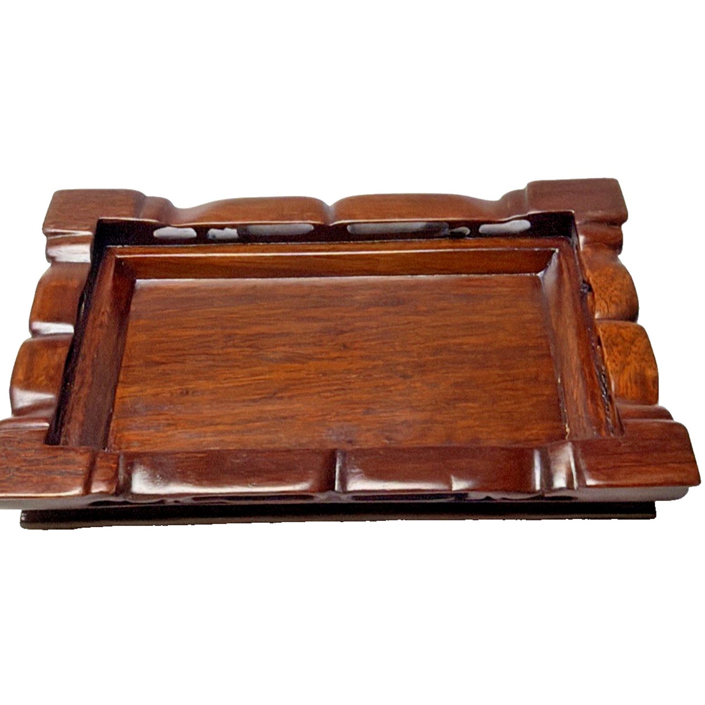 Old Chinese Hard Wood Carved Display Stand Base Pedestal Table