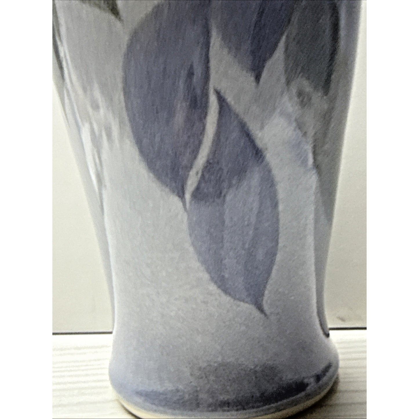 Vintage Leila Lei La Studio Art Pottery Nouveau Style Hand Painted Vase Floral