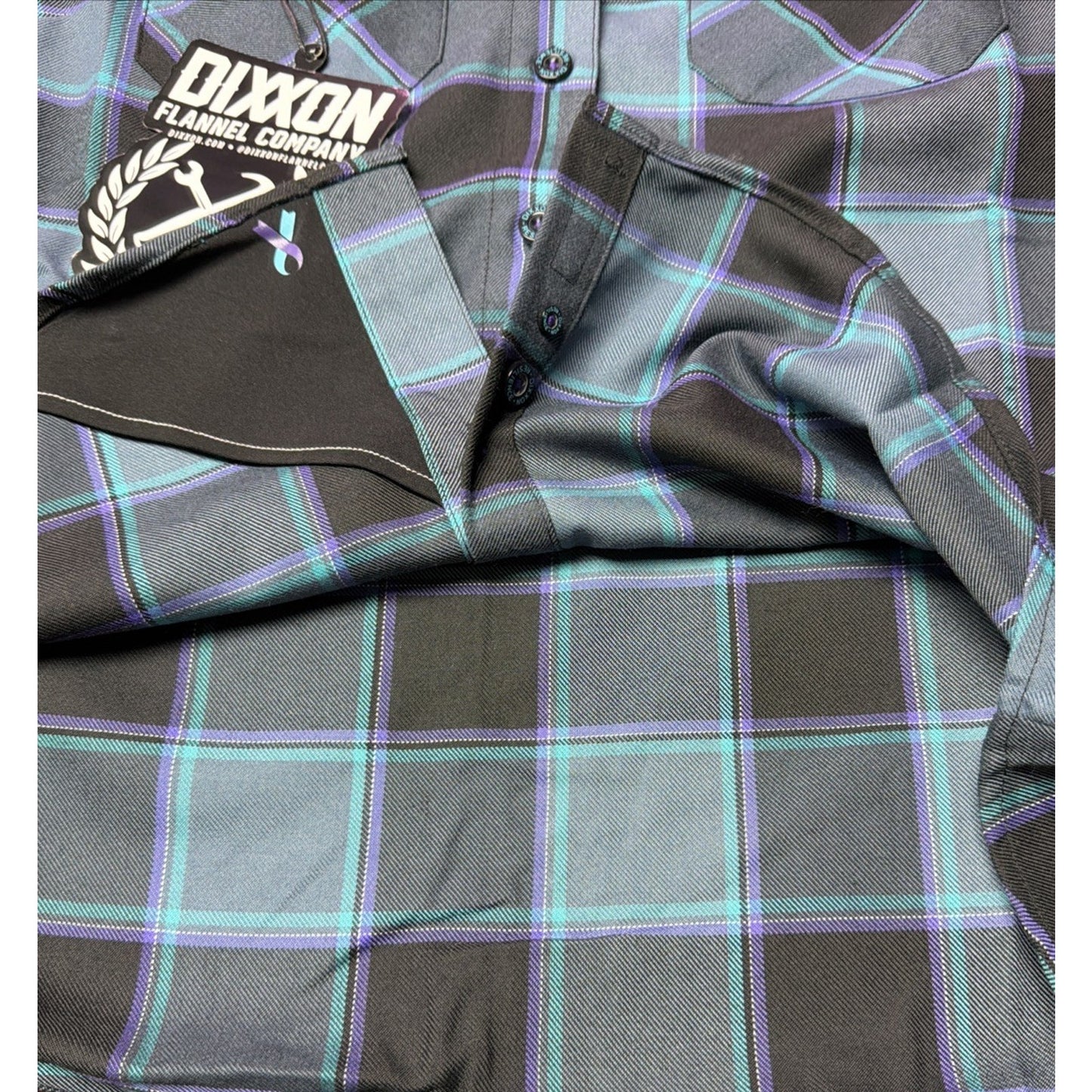 Dixxon Flannel Company Resilience Limited Ed New Women SM Plaid Blue Purple NEW