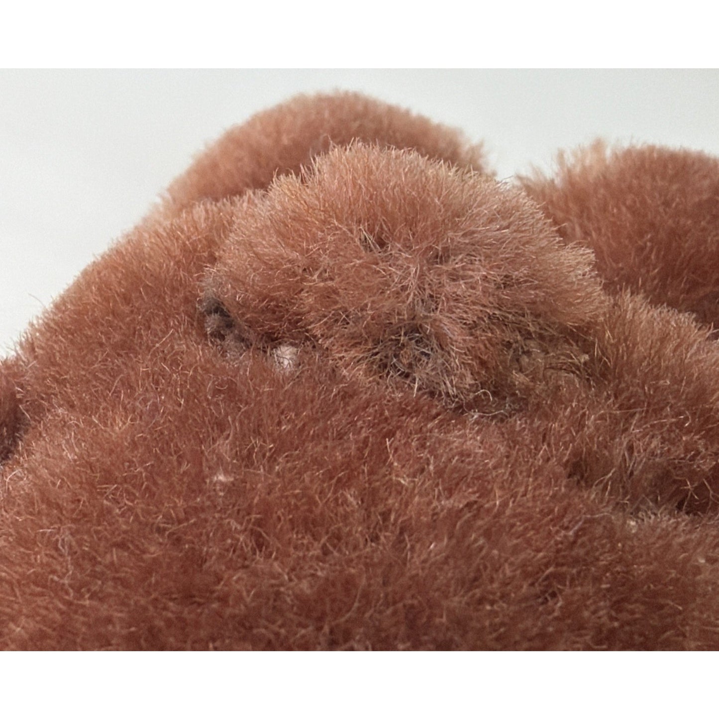 Old Teddy Bear Mohair Wool Mini 4" Shanghai Dolls Factory Two Tone As Is