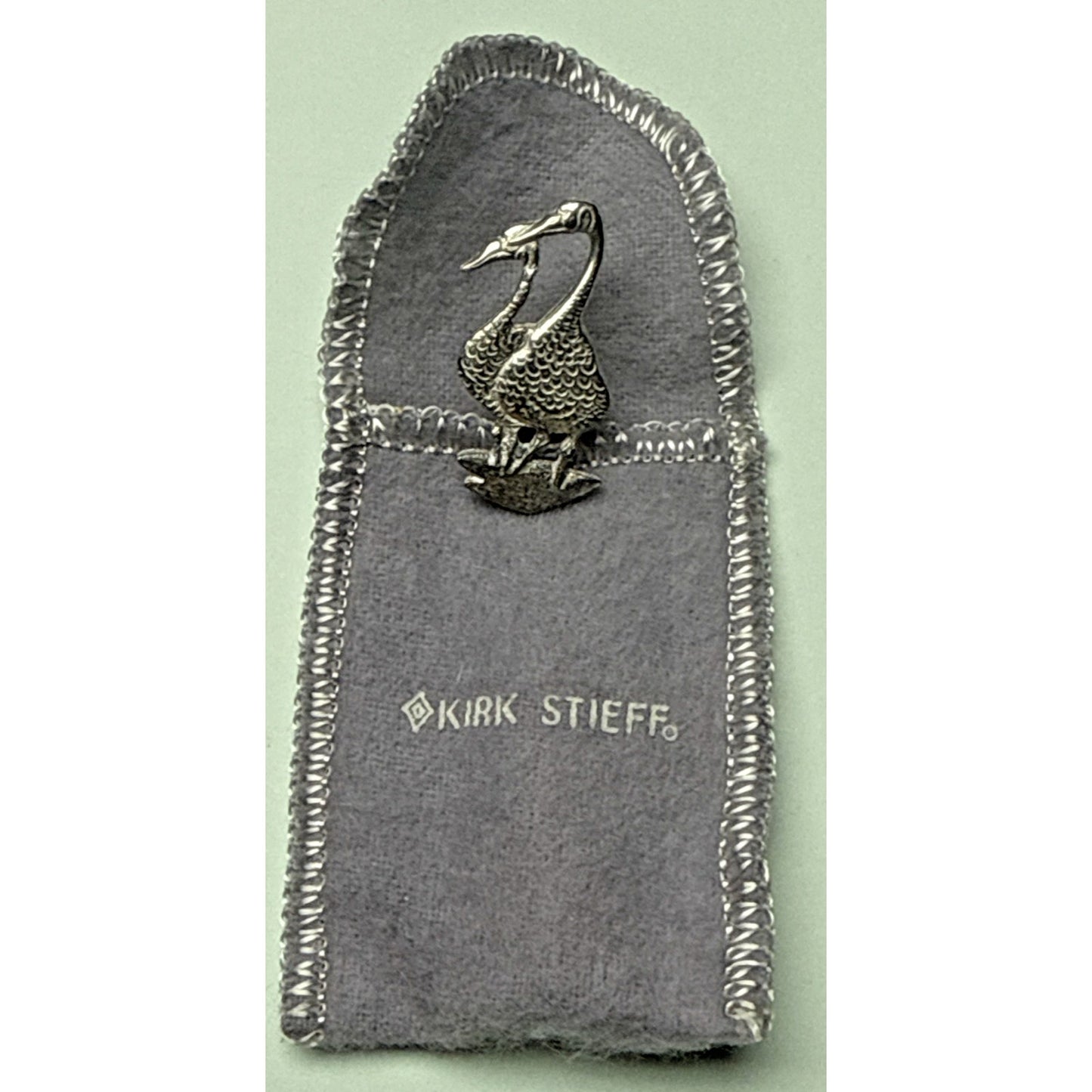Vtg P Buckley Moss Kirk Stieff Pewter Geese Ducks Birds Pin Lapel Tie Tack