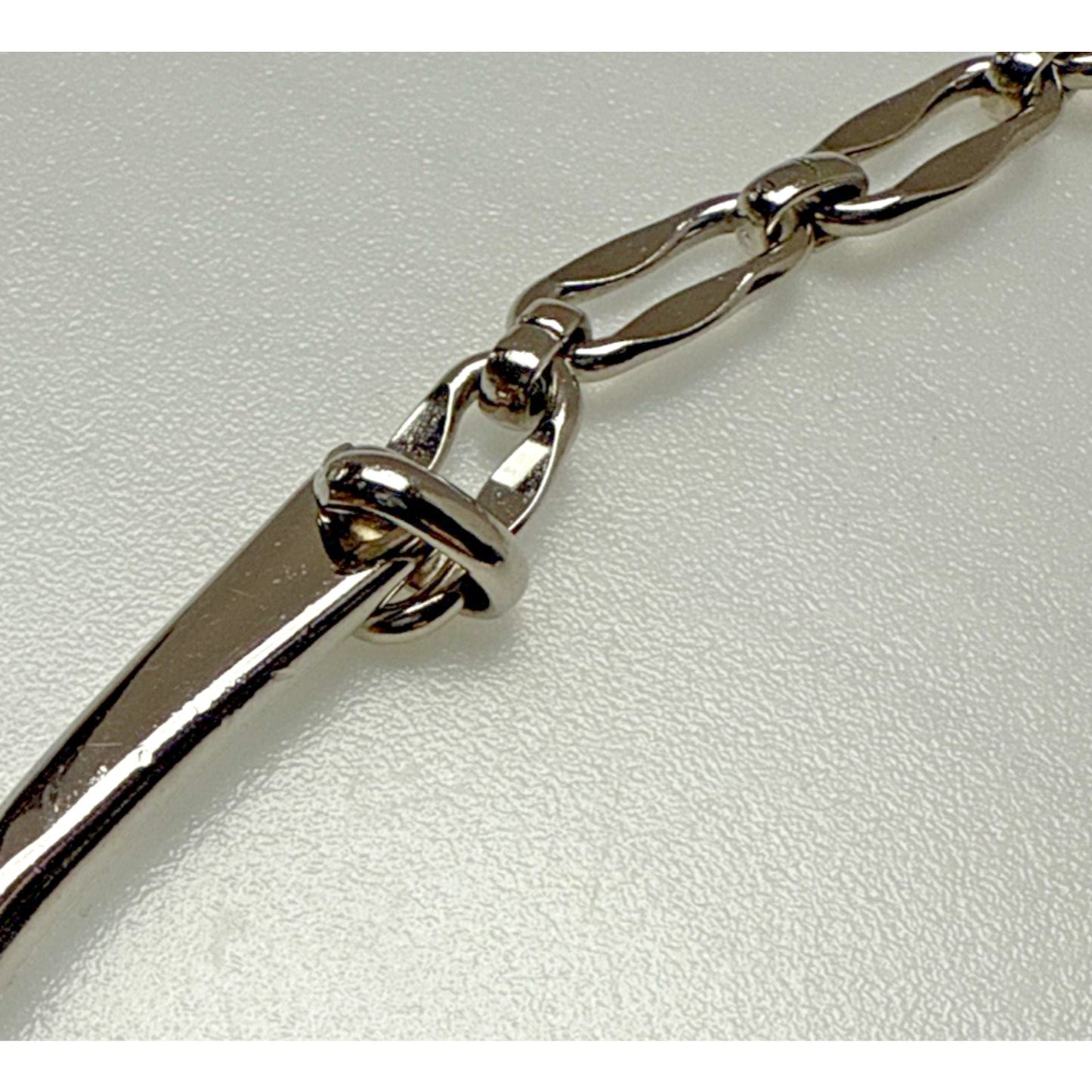 Vintage Napier Modernist Silver Tone Twisted Collar Necklace