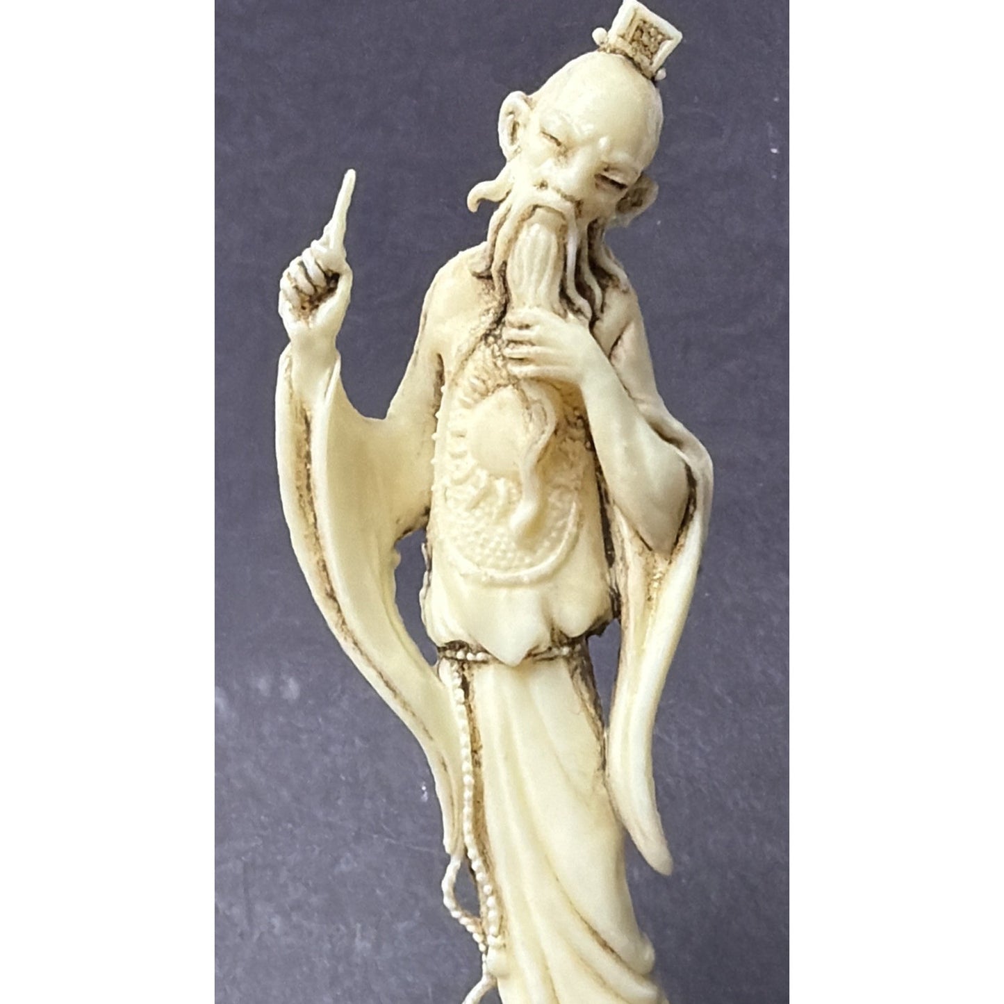 Vtg Depositato Fontanini Chinoiserie Asian Inspired Immortal God Monk Figurine