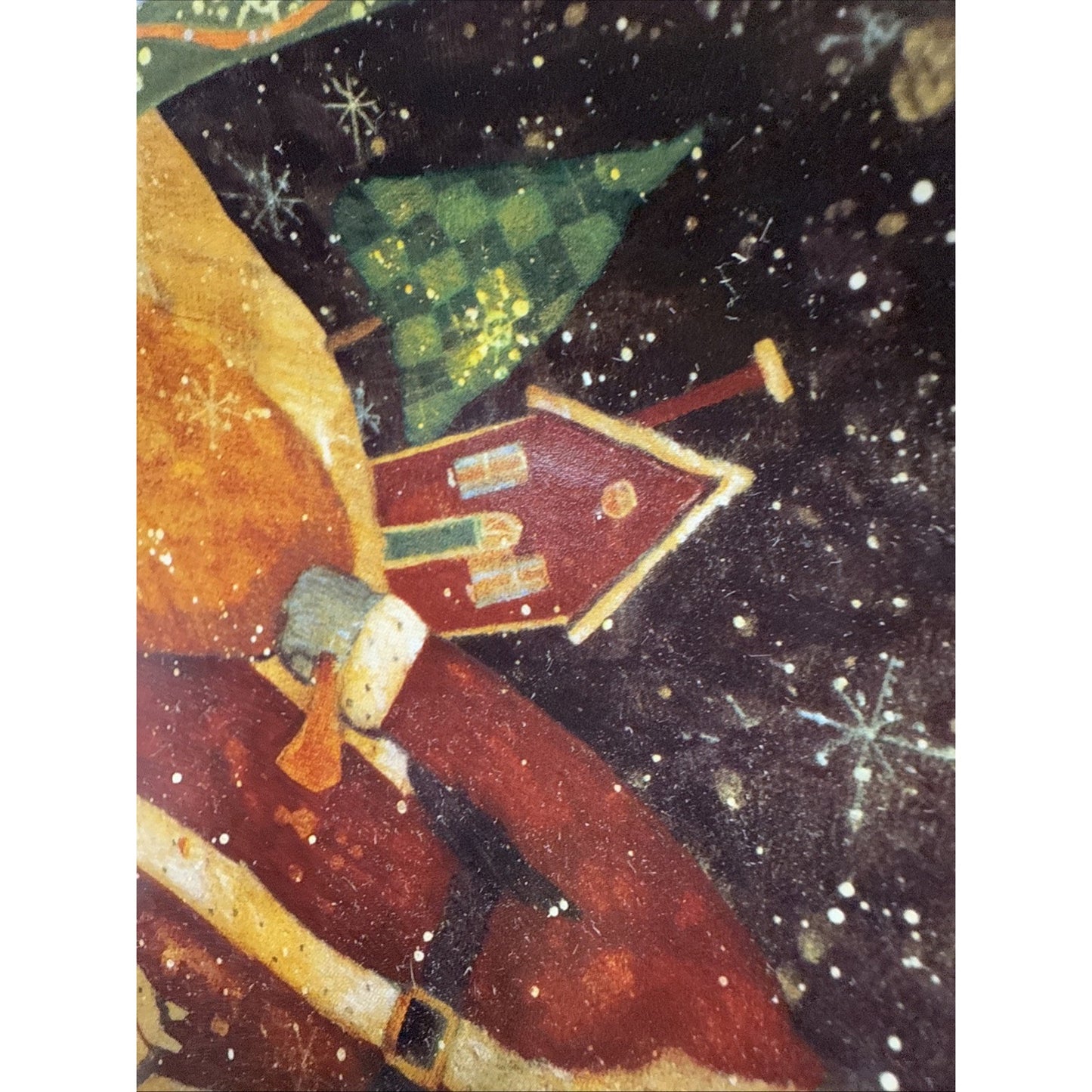 Vtg Lot of 4 Susan Winget Old World Santa Father Christmas Dessert Plate 8" Box