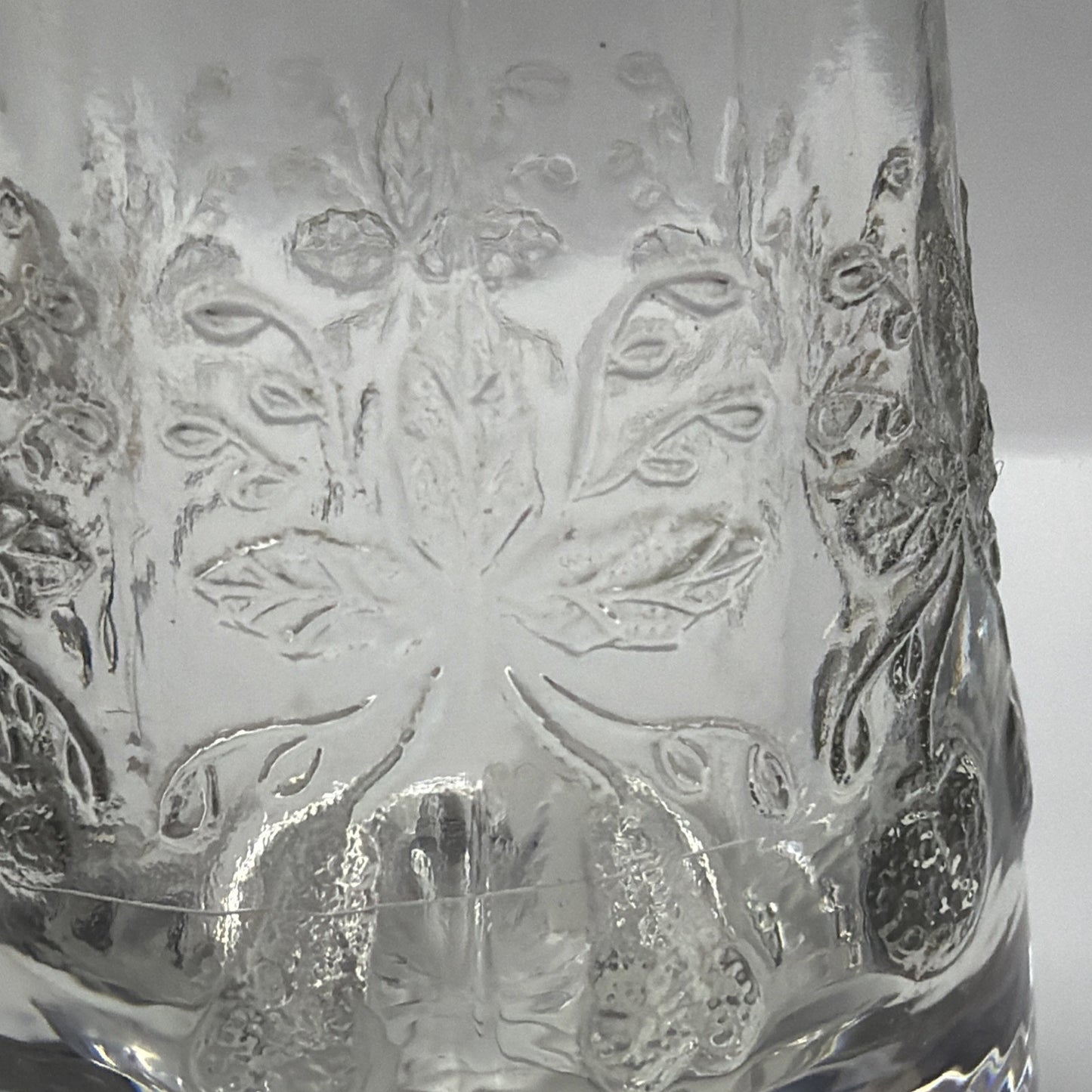 EAPG DC Jenkins Kokomo Glass Three Fruit Toothpick Match Stick Holder Glows