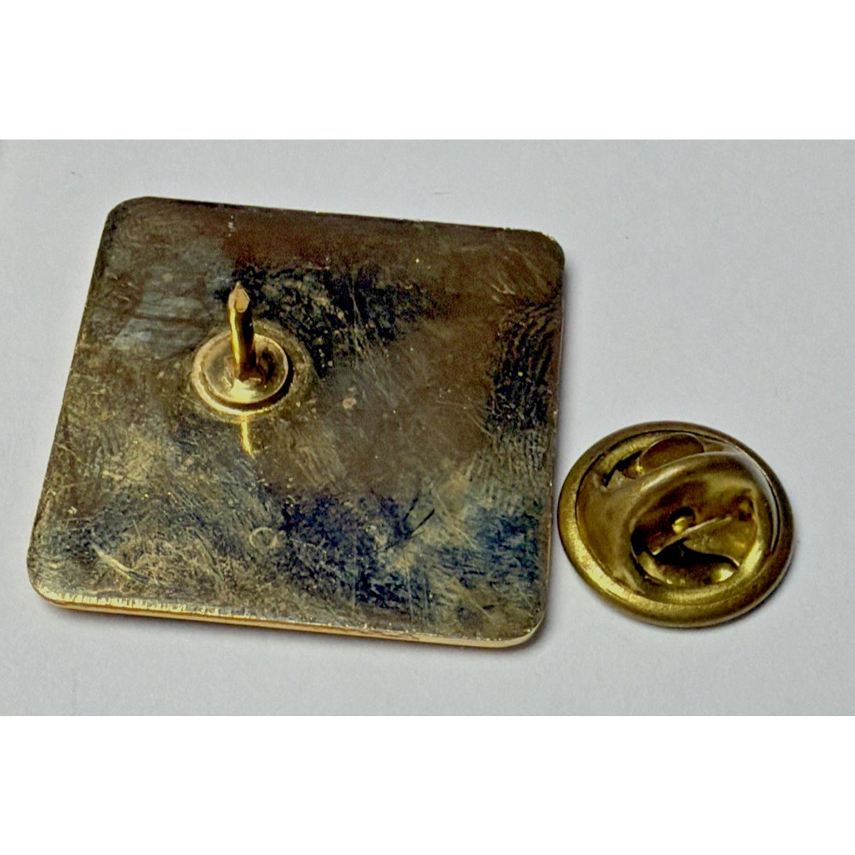 Vintage Maryland Soaring Greater Height Square Enamel Butterfly Pin Tie Tack