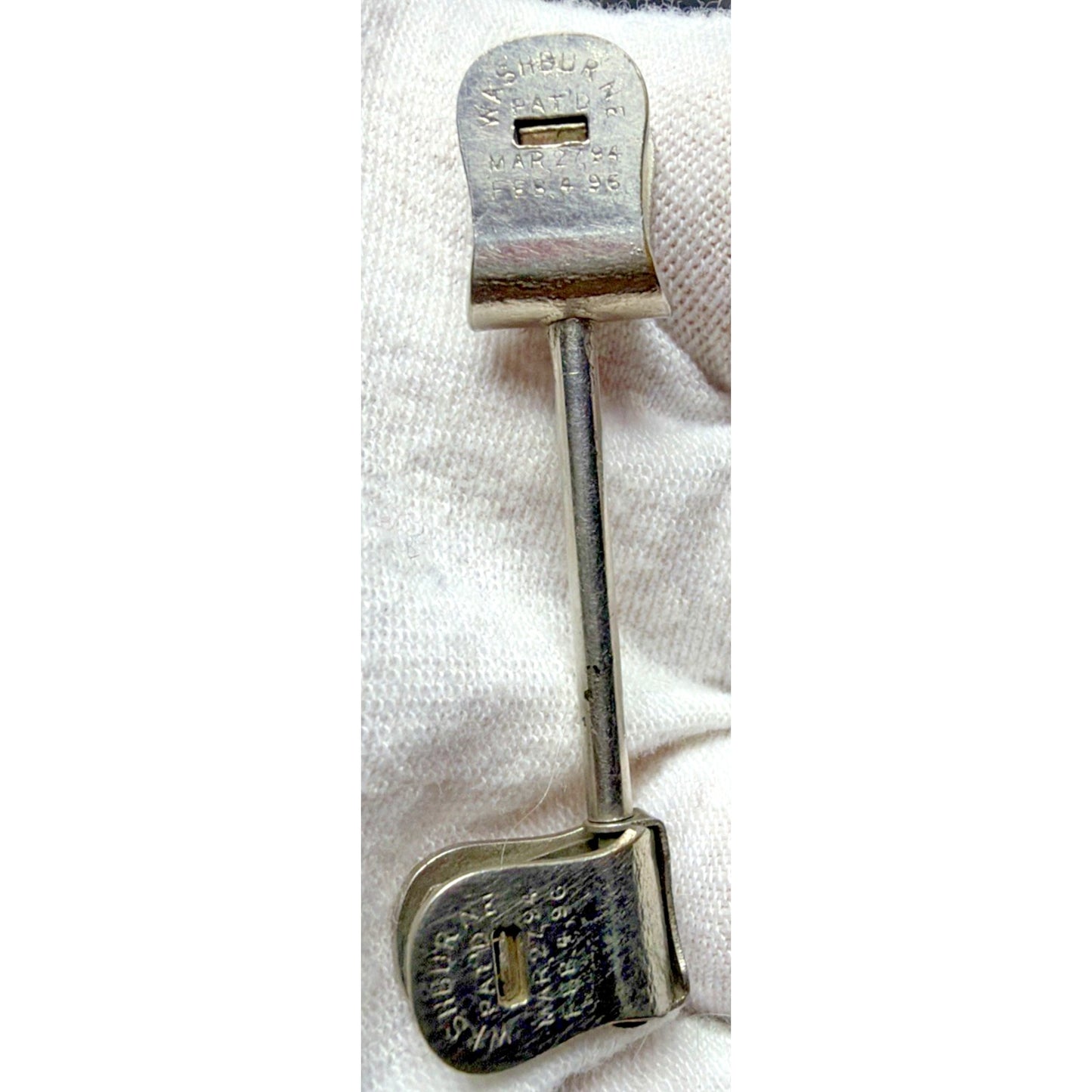 Vintage Lot Of 2 Washburne Cuff Holders Links Magician Cheating Patented